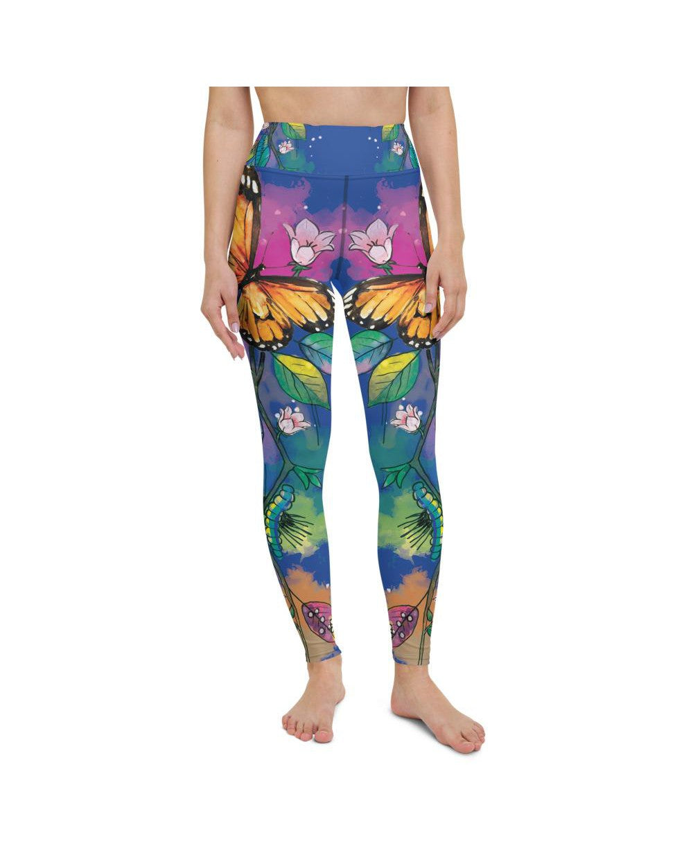 Blue Metamorphosis Yoga Pants Gearbunch