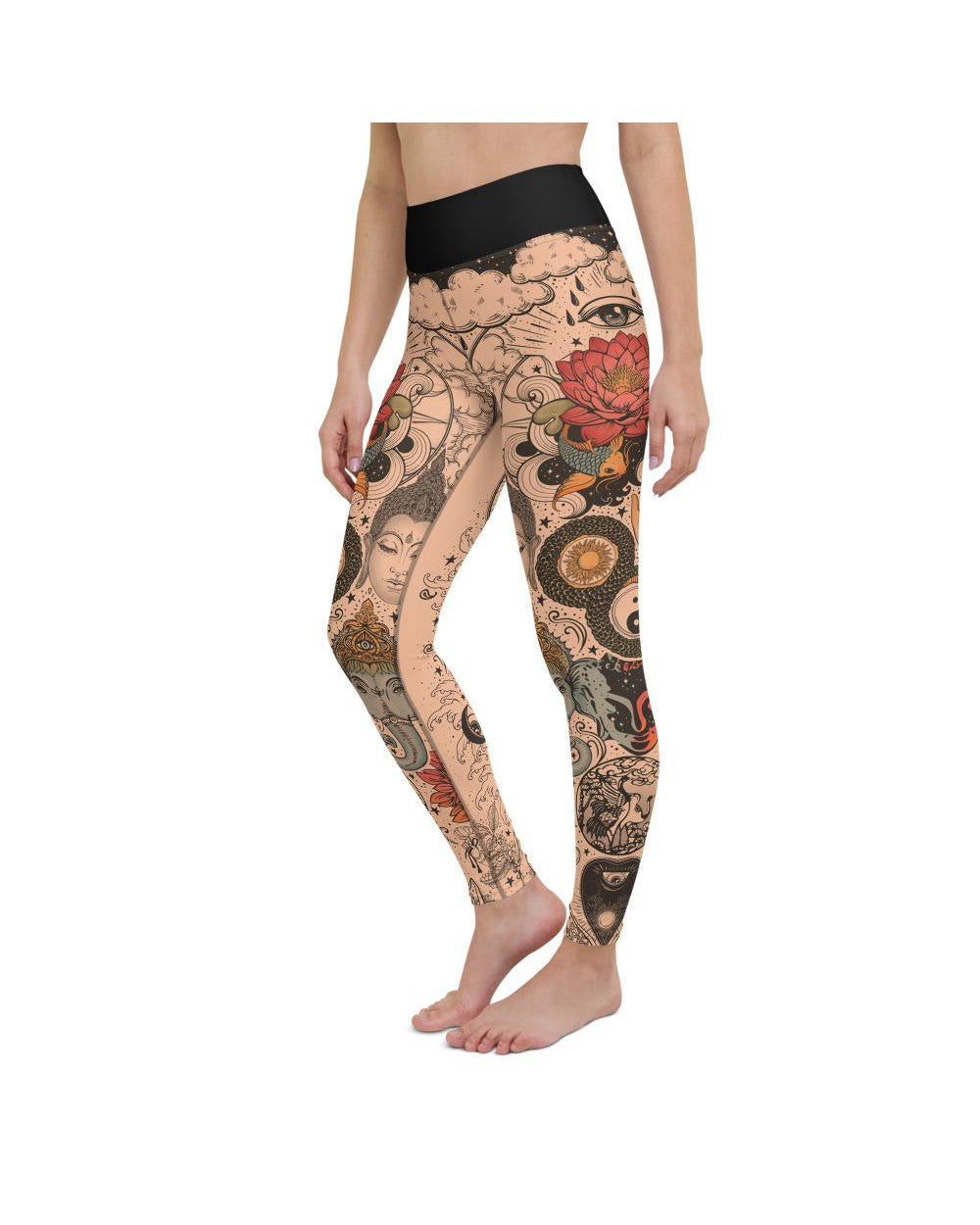 Tattooed Lotus Yoga Pants