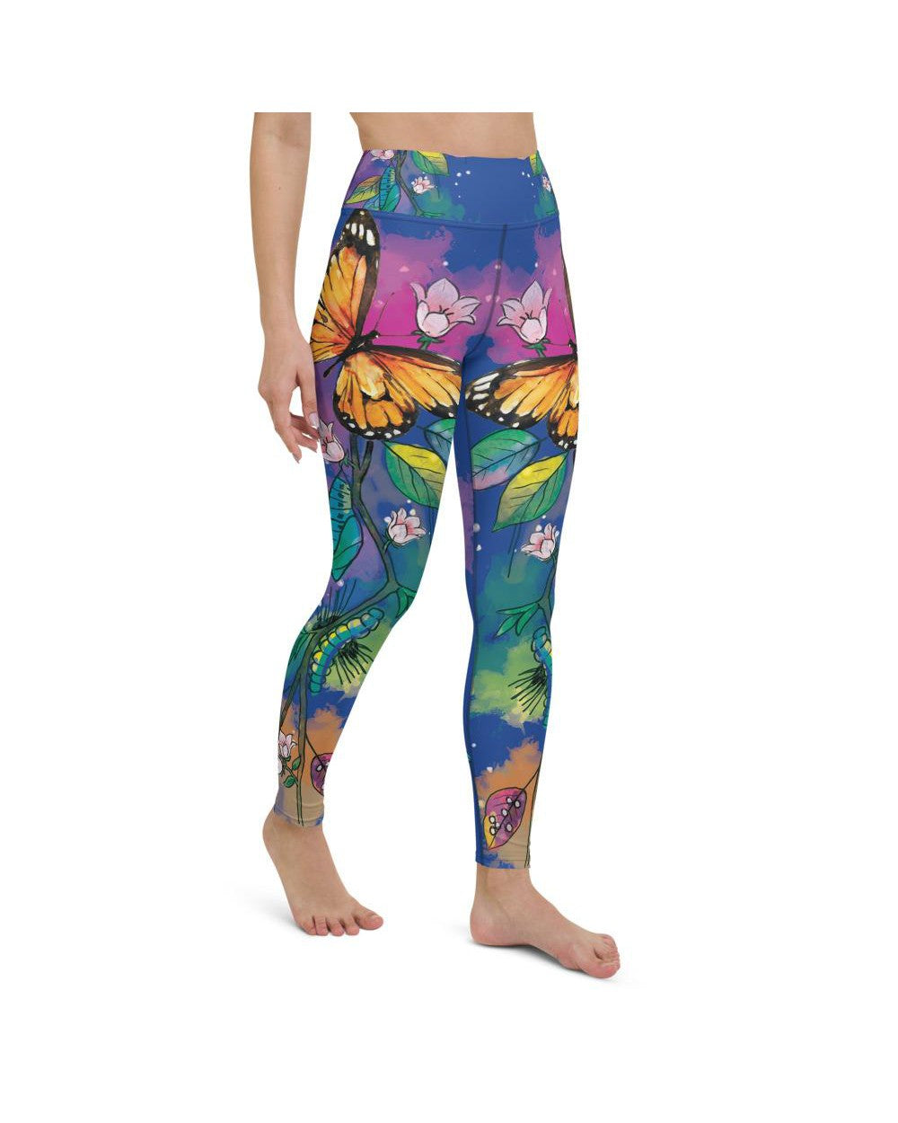 Blue Metamorphosis Yoga Pants Gearbunch