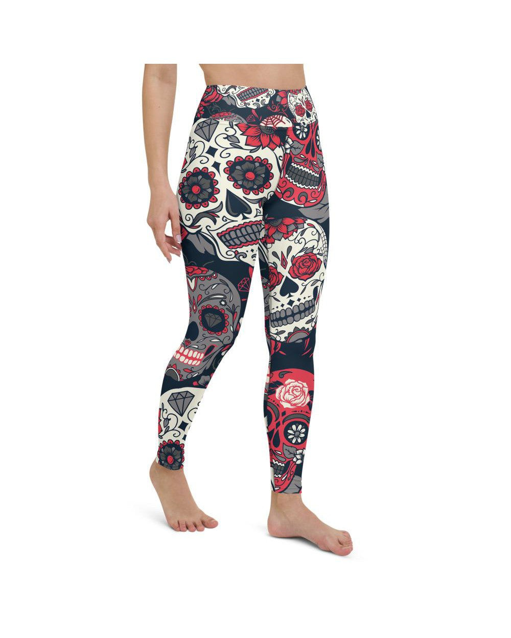 Pink Sugar Skull Yoga Pants Gearbunch