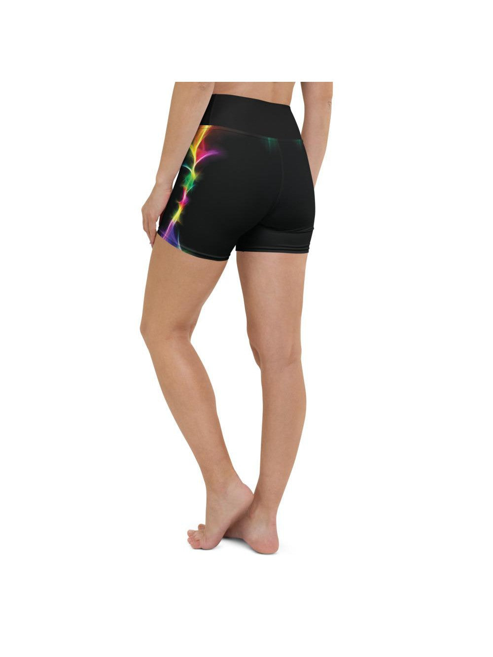 EDM Particle Wave Yoga Shorts Gearbunch