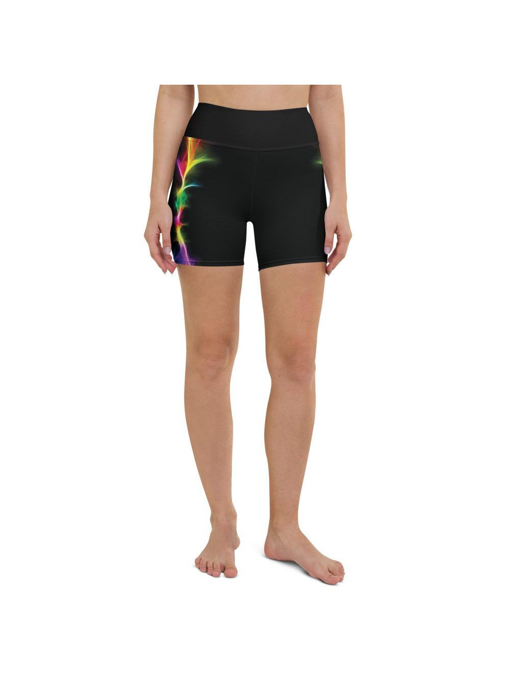 EDM Particle Wave Yoga Shorts Gearbunch