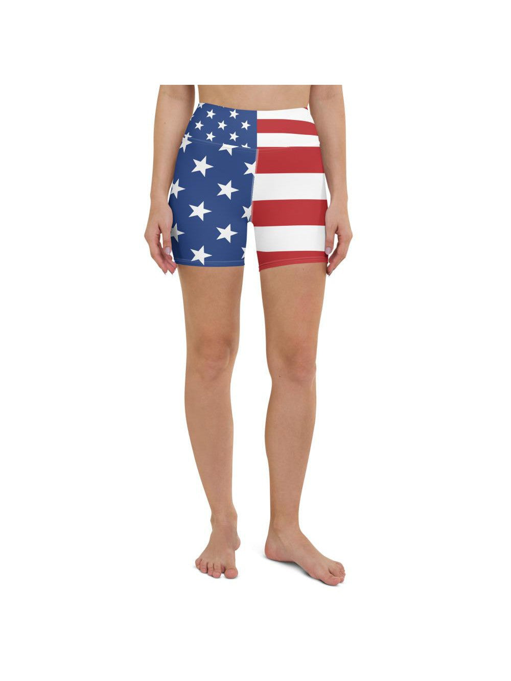 USA Stars & Stripes Yoga Shorts Gearbunch