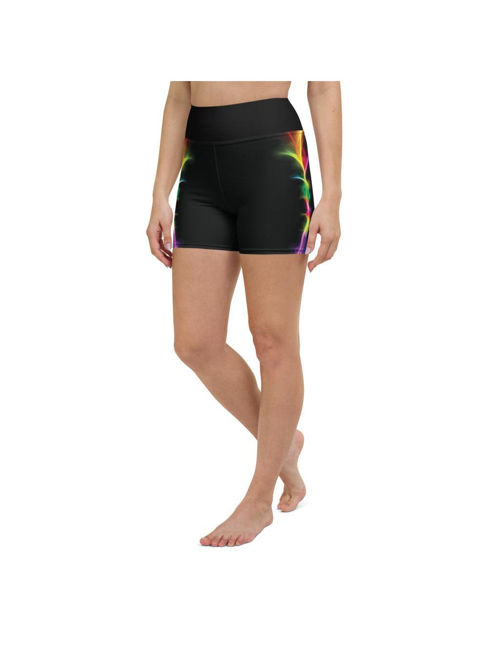 EDM Particle Wave Yoga Shorts Gearbunch