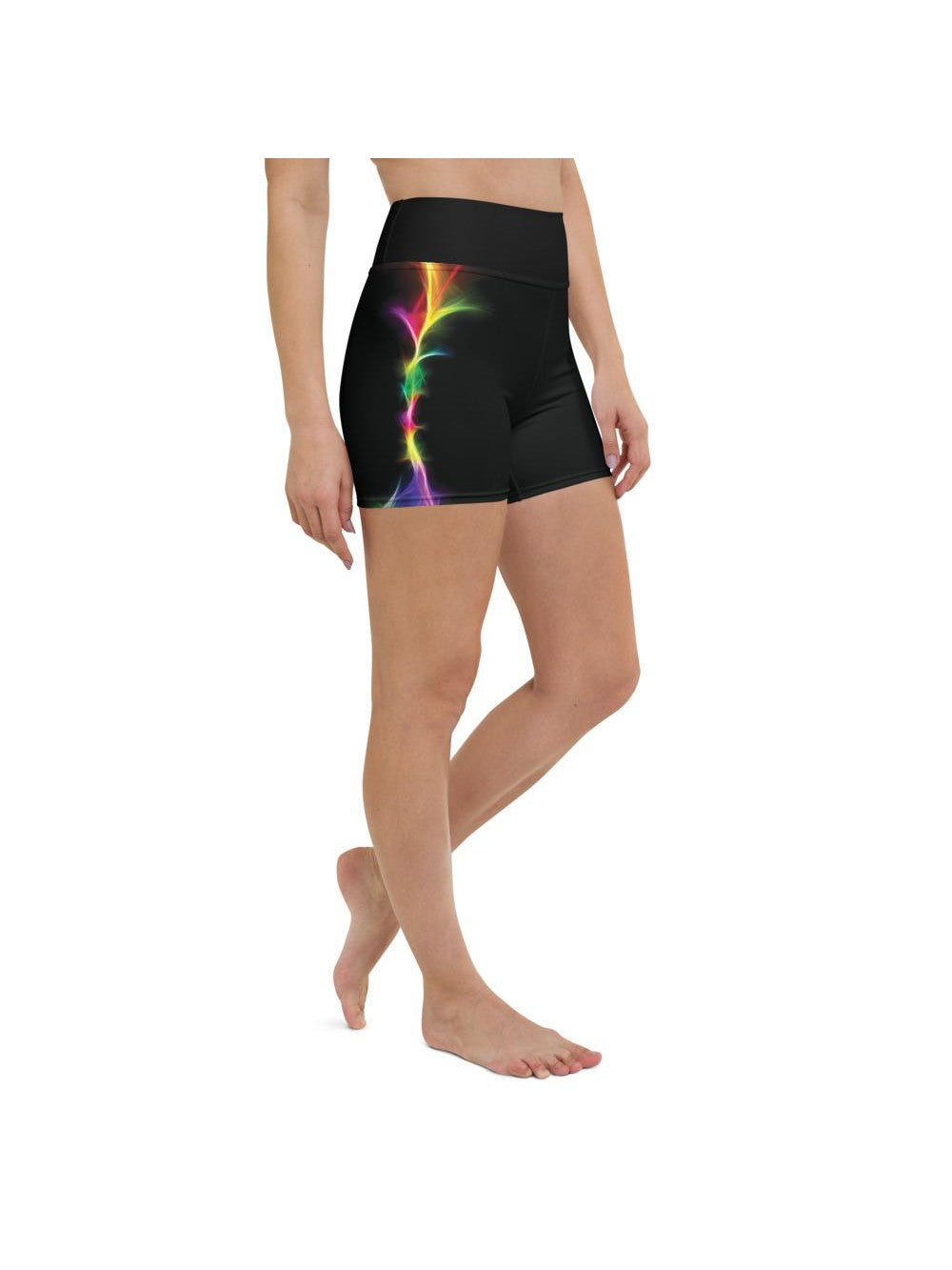 EDM Particle Wave Yoga Shorts Gearbunch