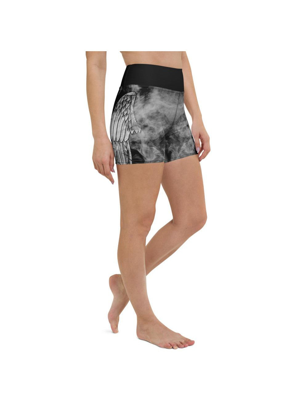 Angel Wing Yoga Shorts Gearbunch