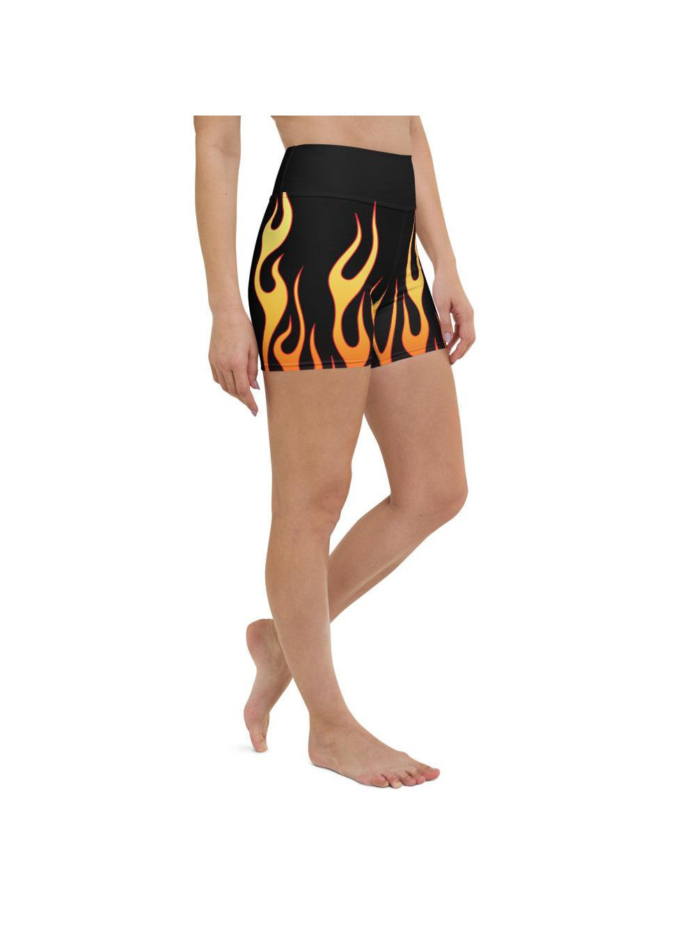 Flame Yoga Shorts Gearbunch
