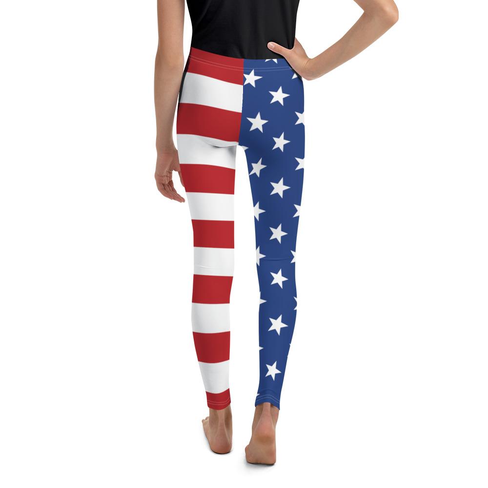 USA Stars & Stripes Youth Leggings Gearbunch