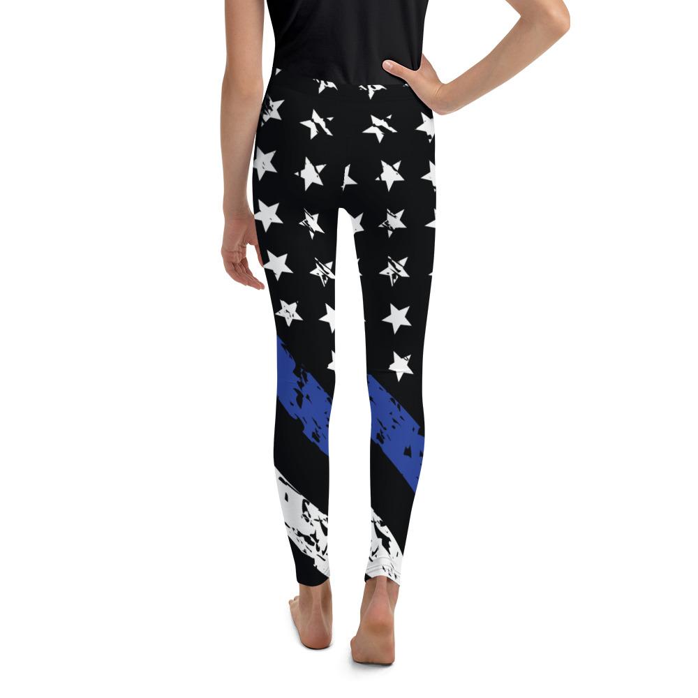 Thin Blue Line Youth Leggings | GearBunch