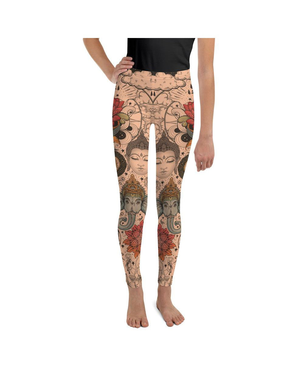 Tattooed Lotus Youth Leggings Gearbunch