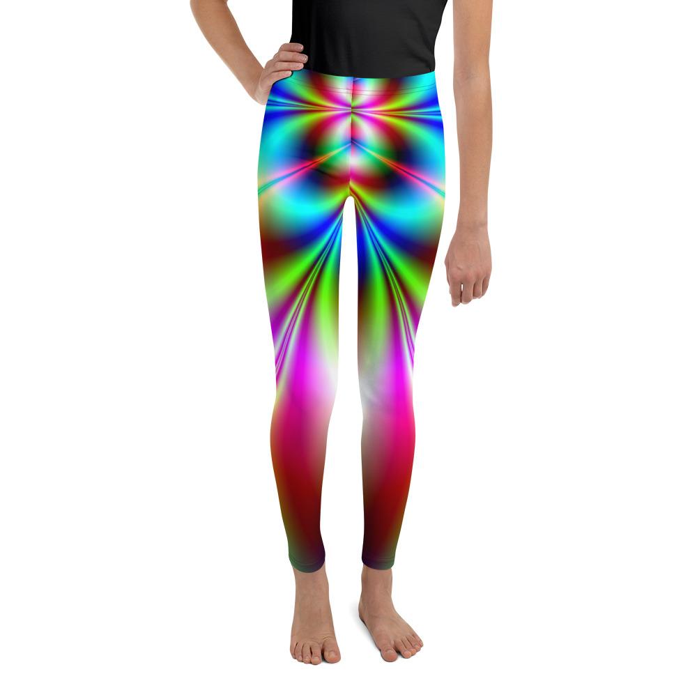 Psychedelic Neon Youth Leggings Gearbunch