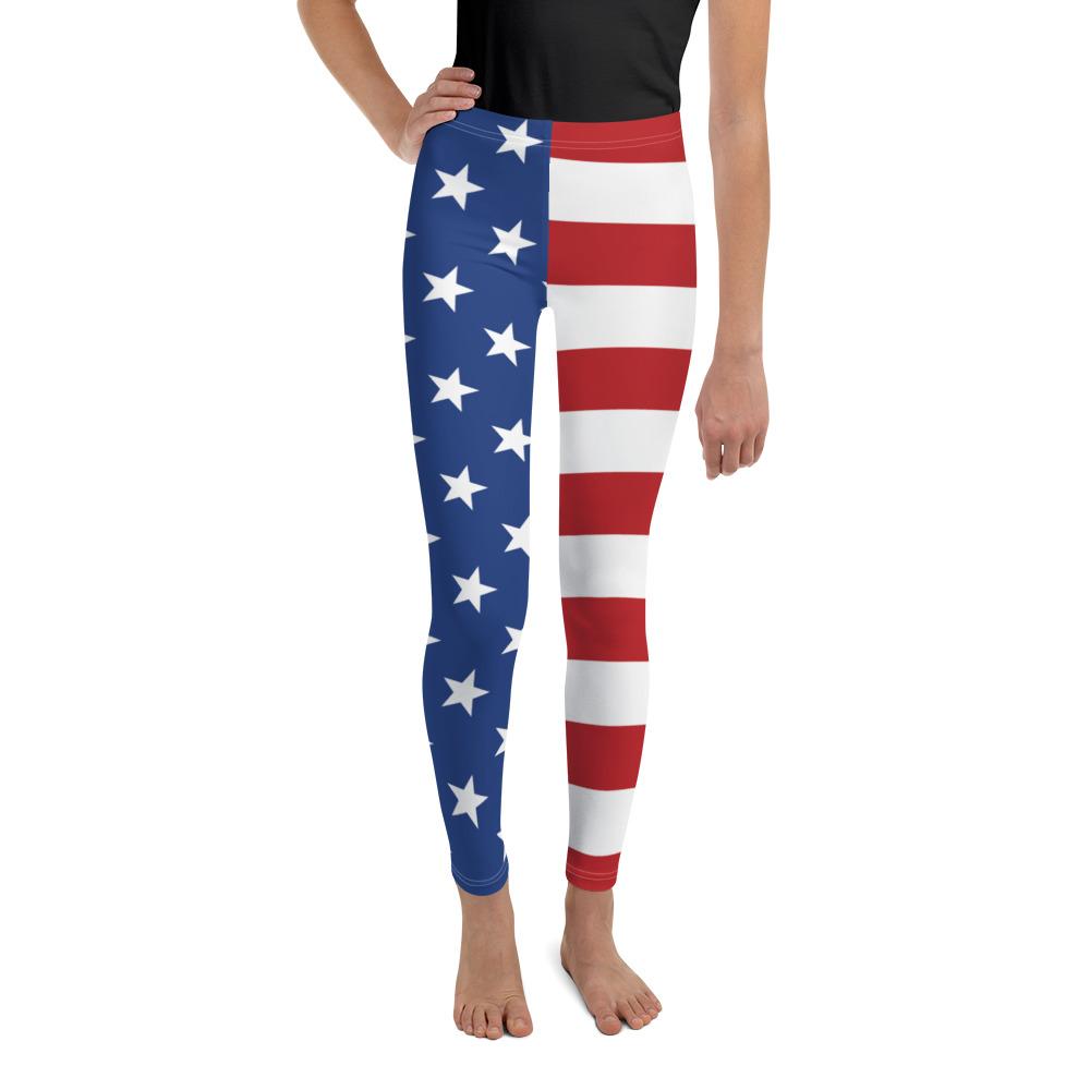 USA Stars & Stripes Youth Leggings Gearbunch