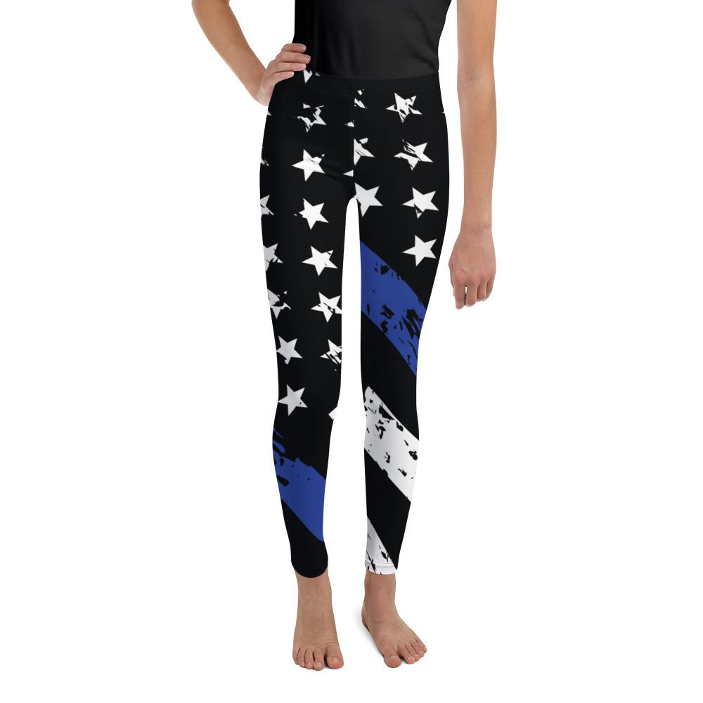 Thin Blue Line Youth Leggings | GearBunch