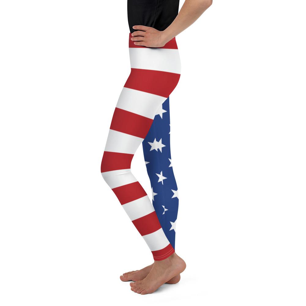USA Stars & Stripes Youth Leggings Gearbunch