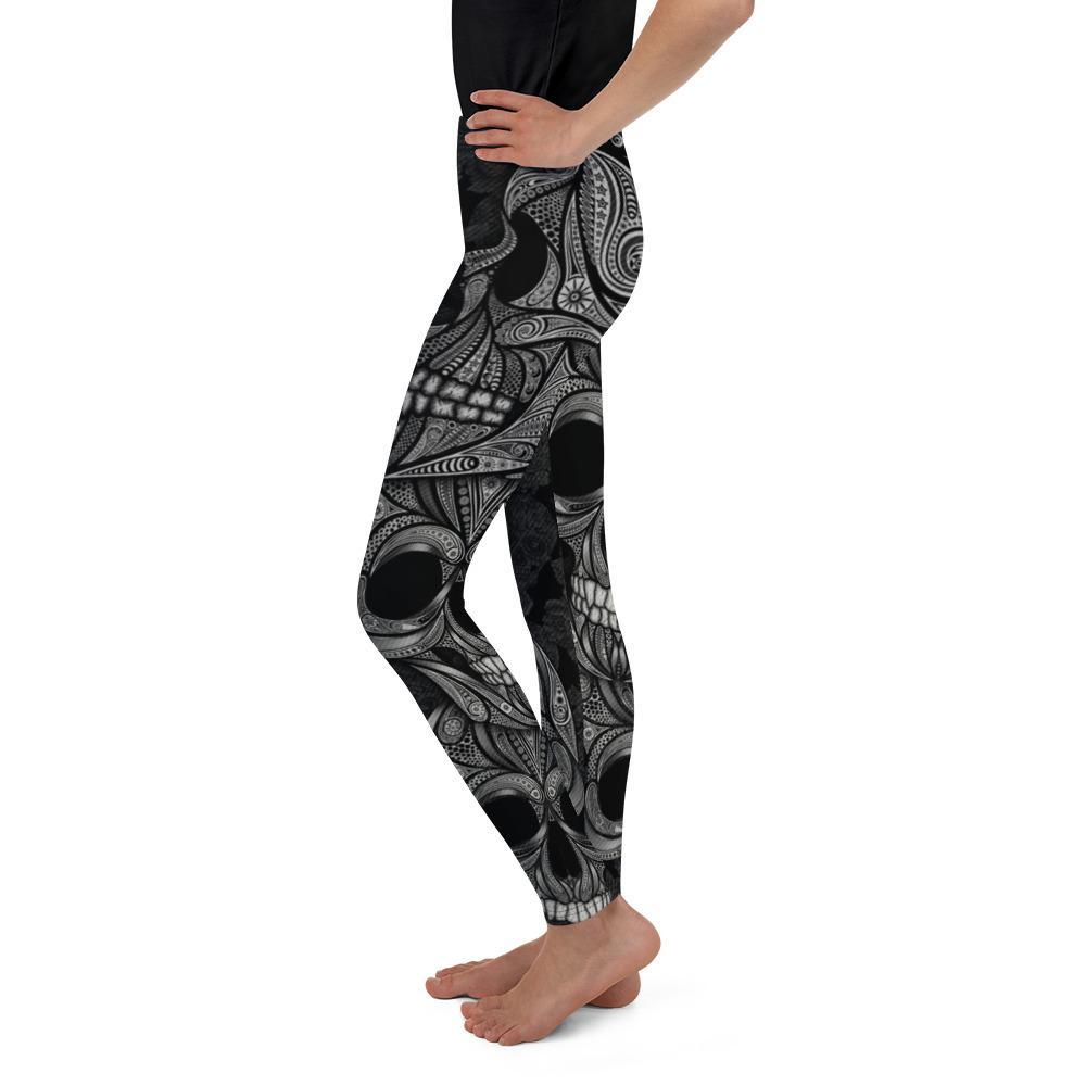 Ornamental Skull Youth Leggings Gearbunch