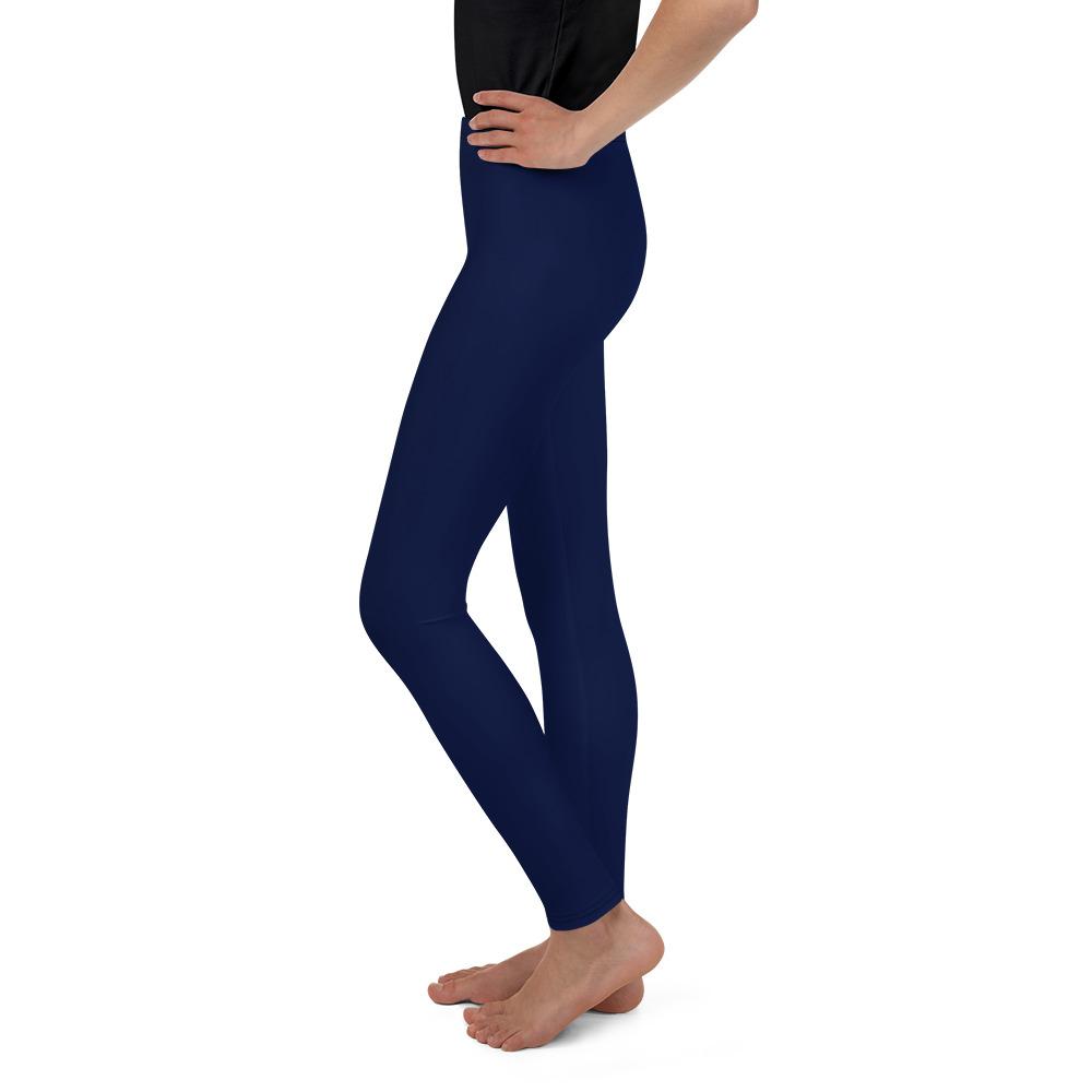 Solid Ocean Blue Youth Leggings Gearbunch
