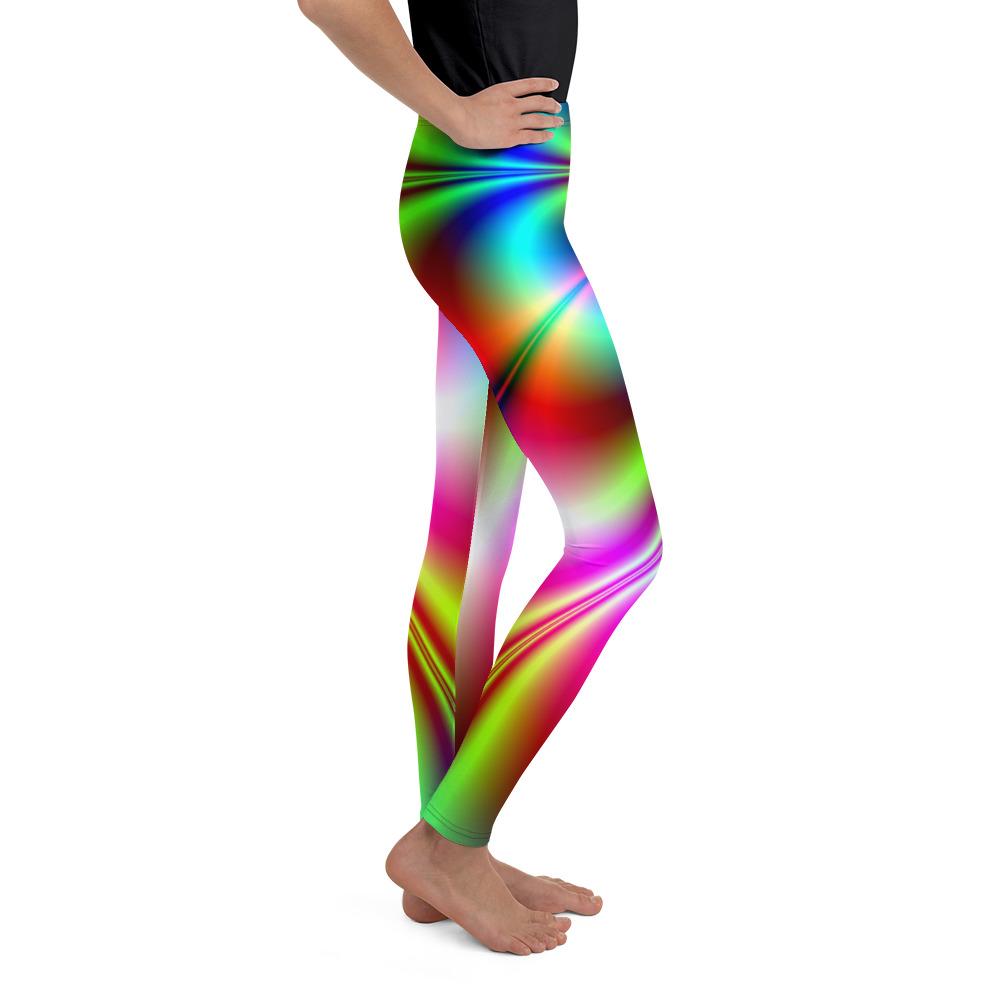 Psychedelic Neon Youth Leggings Gearbunch