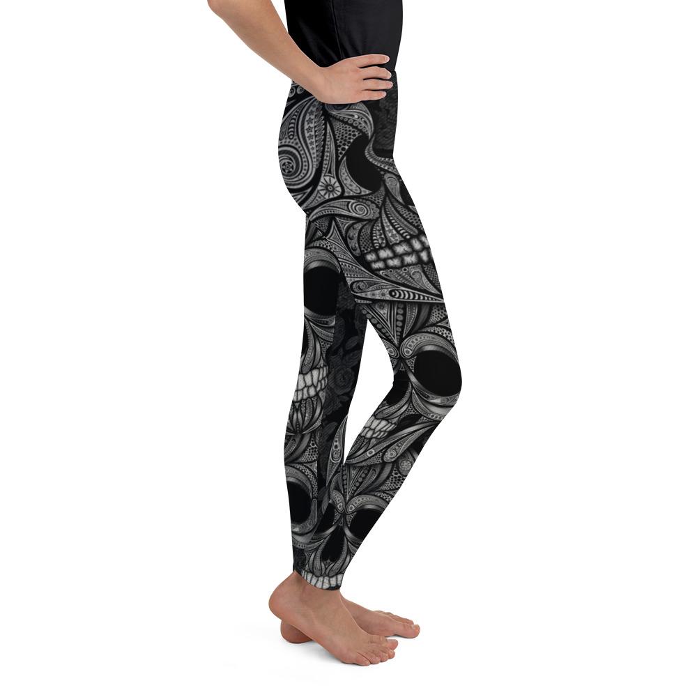 Ornamental Skull Youth Leggings Gearbunch