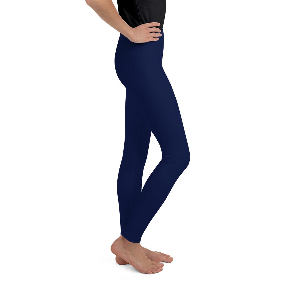 Solid Ocean Blue Youth Leggings Gearbunch