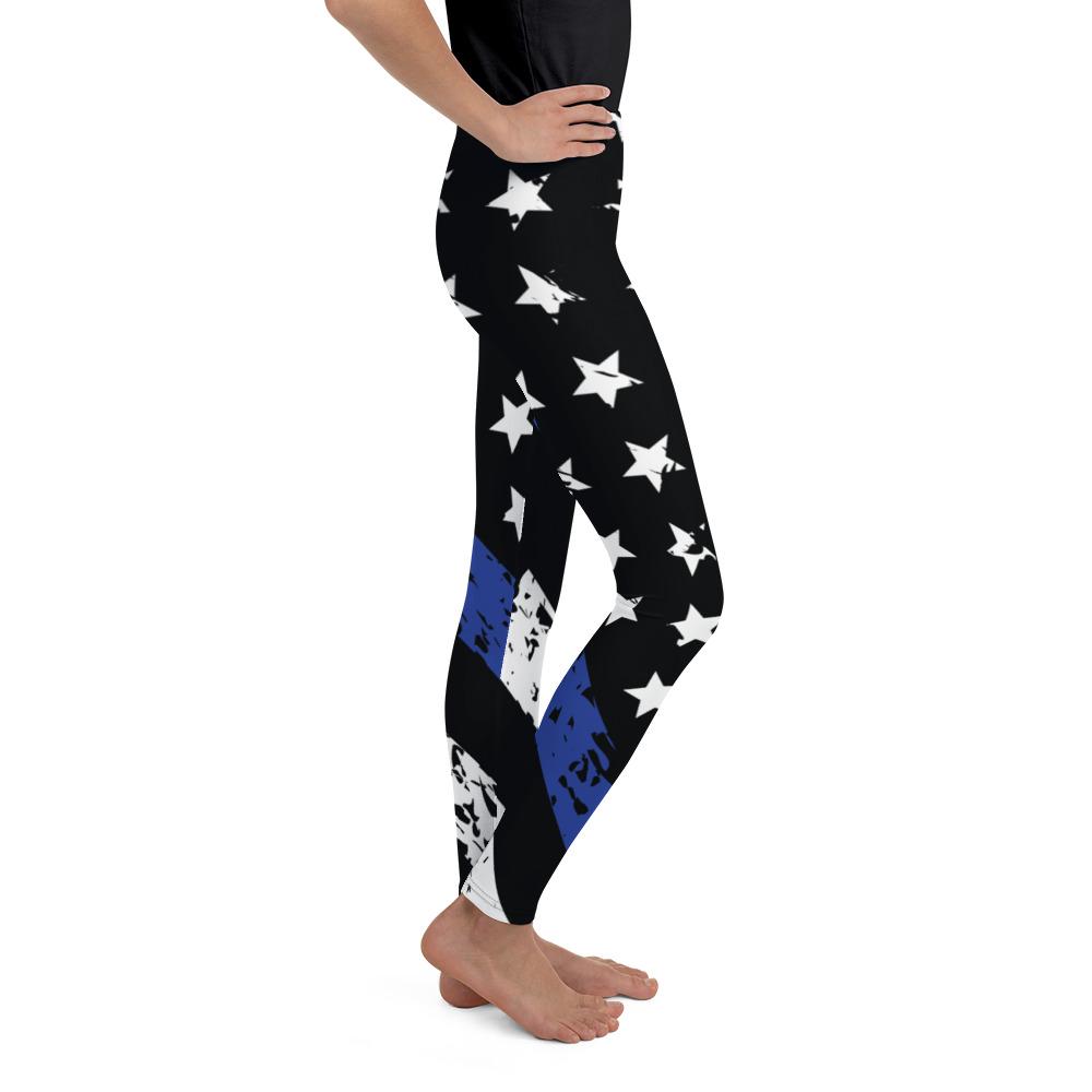 Thin Blue Line Youth Leggings | GearBunch