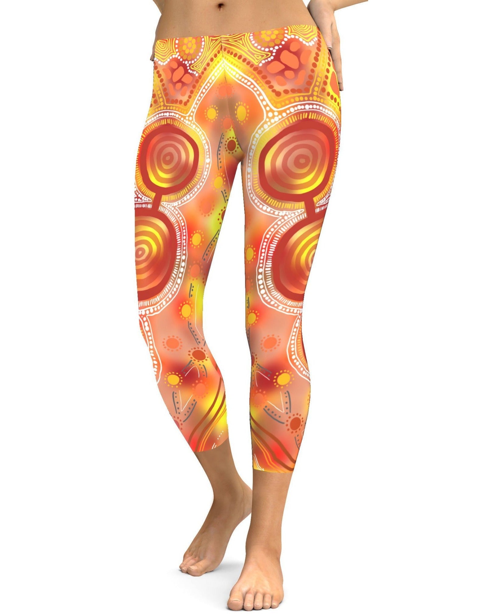 Burning Land Capris - Gearbunch Leggings