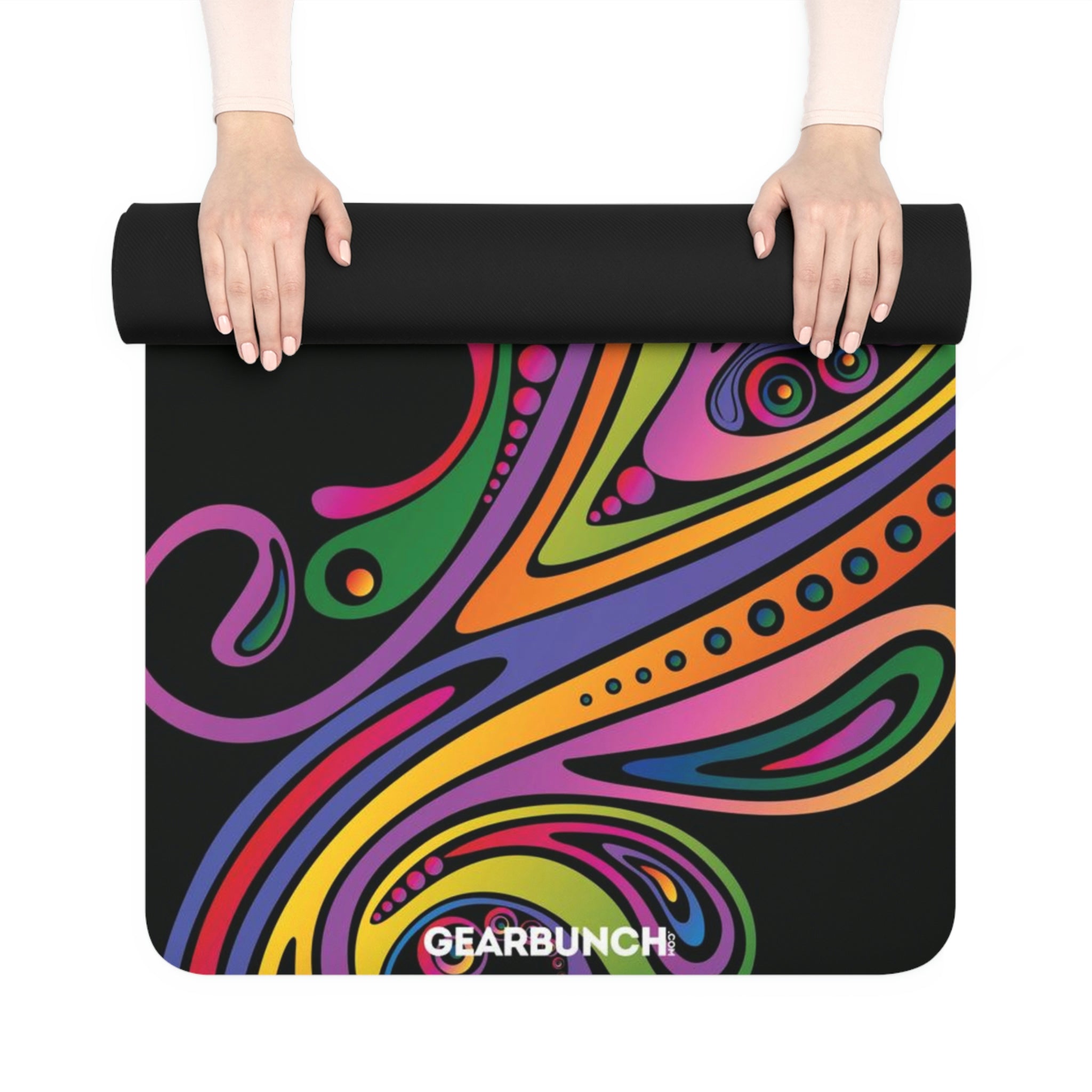 GearBunch Colorful Swirl Yoga Mat