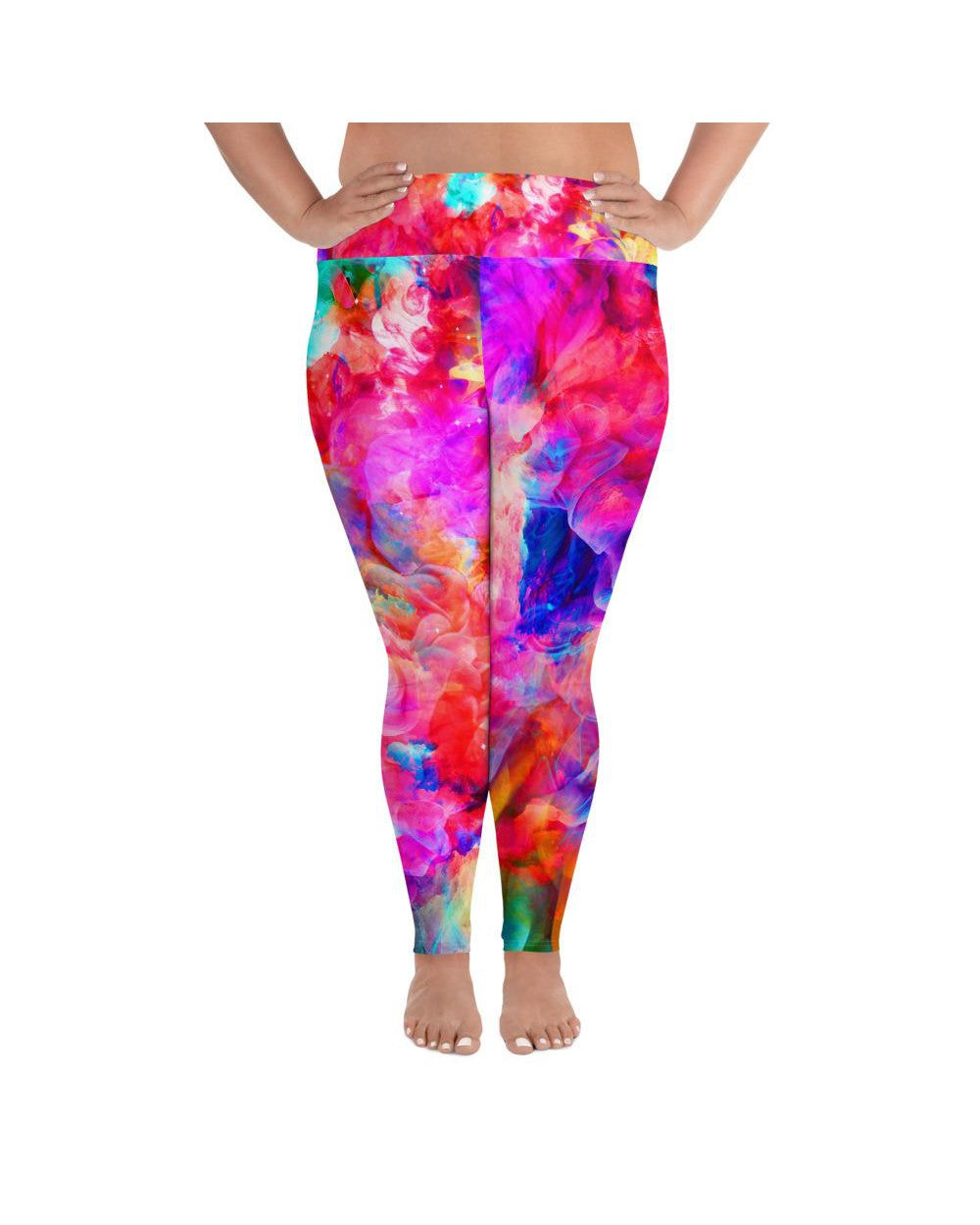 Color Splash Explosion Plus Size Leggings | GearBunch