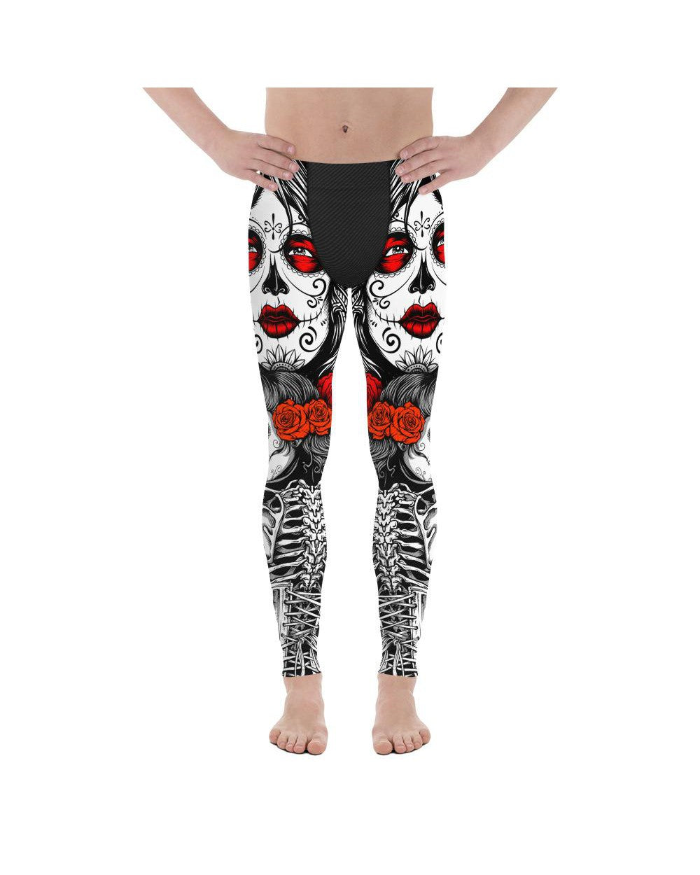 Skeleton Sugar Skull Meggings Men's Leggings Gearbunch