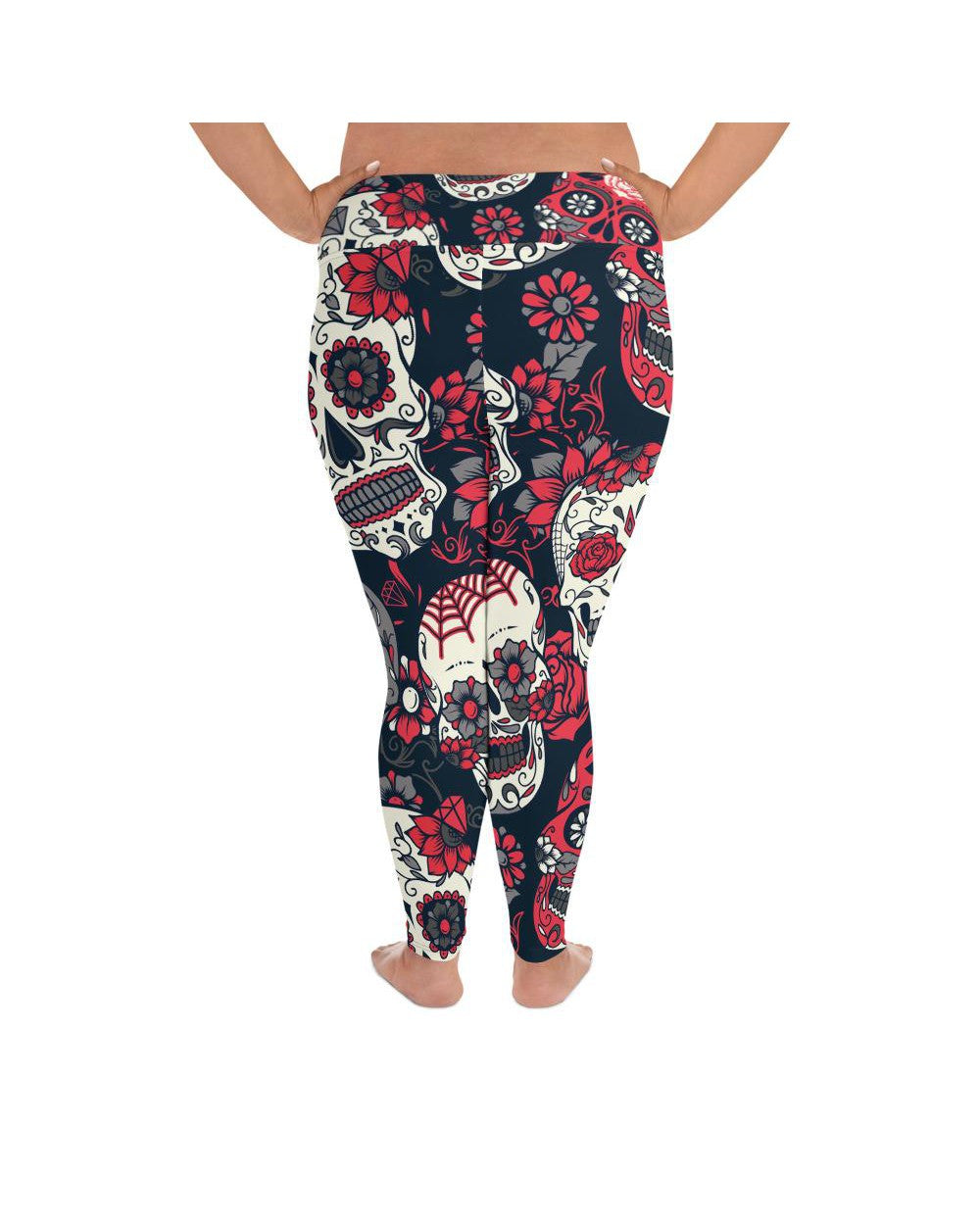 Pink Sugar Skull Plus Size Leggings | GearBunch