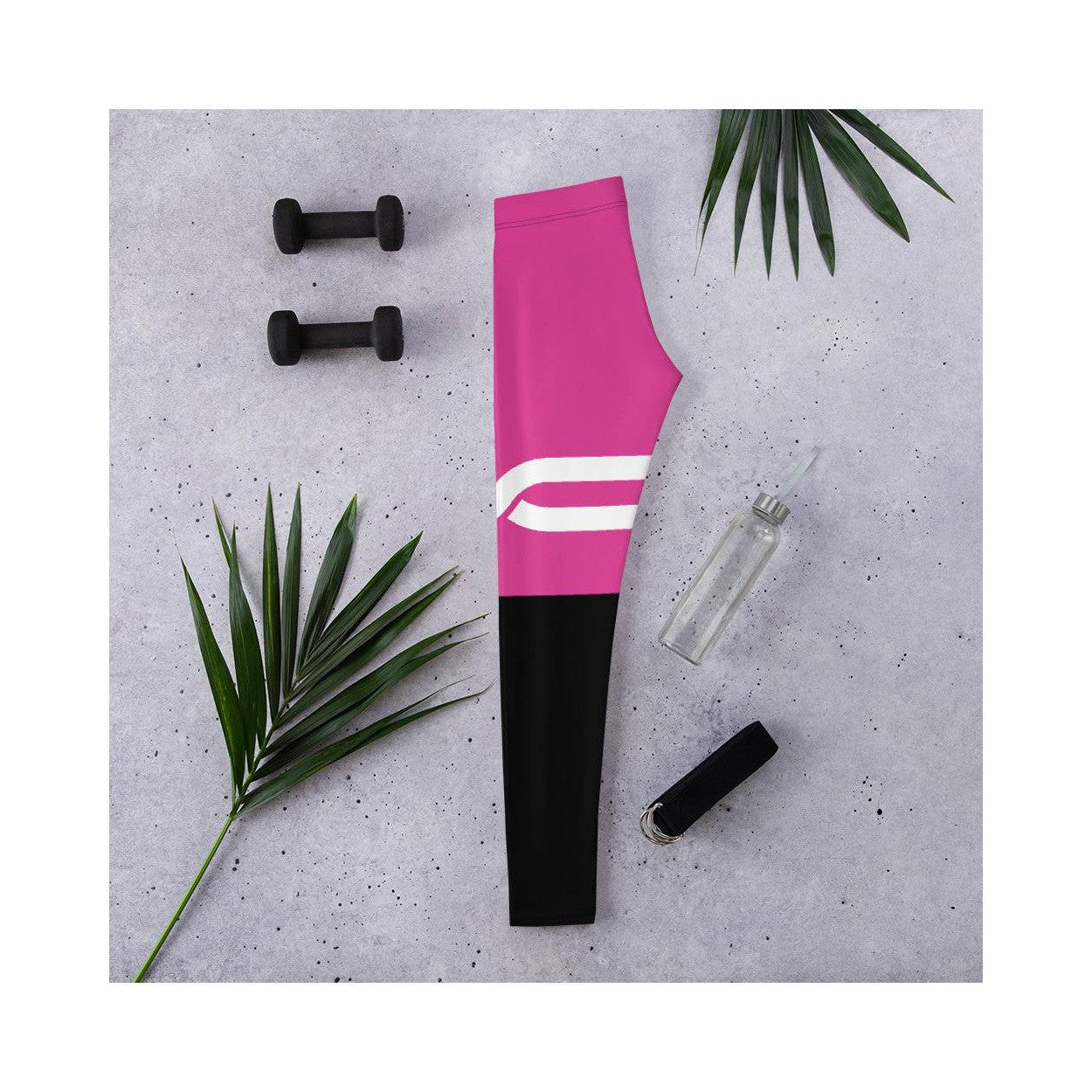 Pink and Black Infinity Leggings - Gearbunch