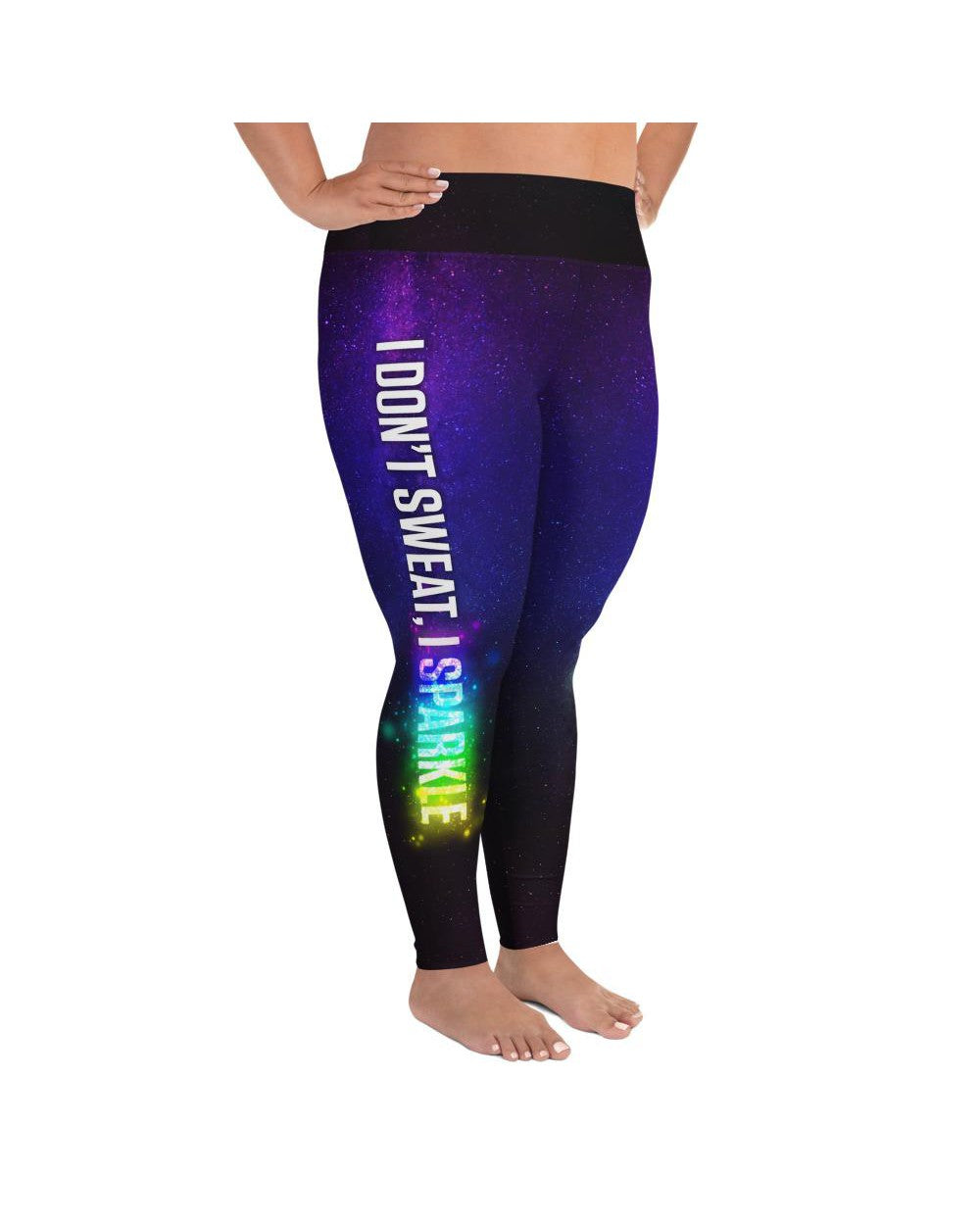 I Don't Sweat, I Sparkle Plus Size Leggings | GearBunch