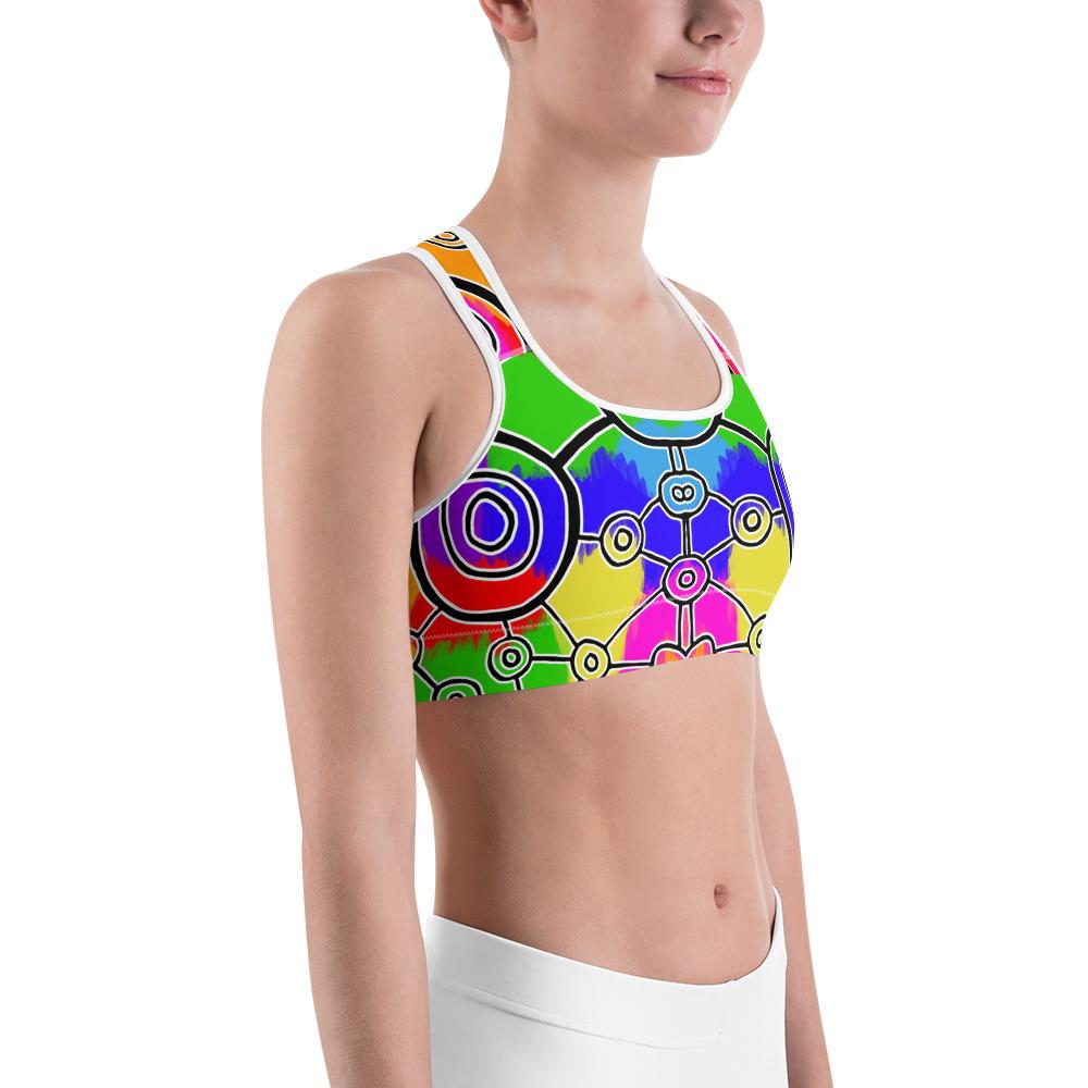 Bright Mob Sports bra | GearBunch