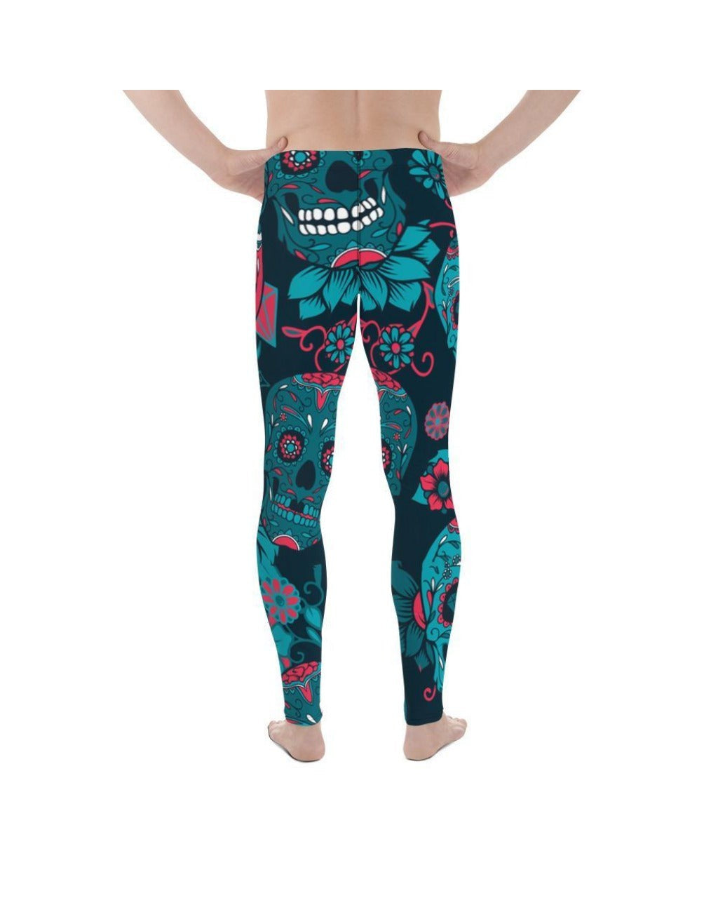 Blue Sugar Skull Meggings | GearBunch