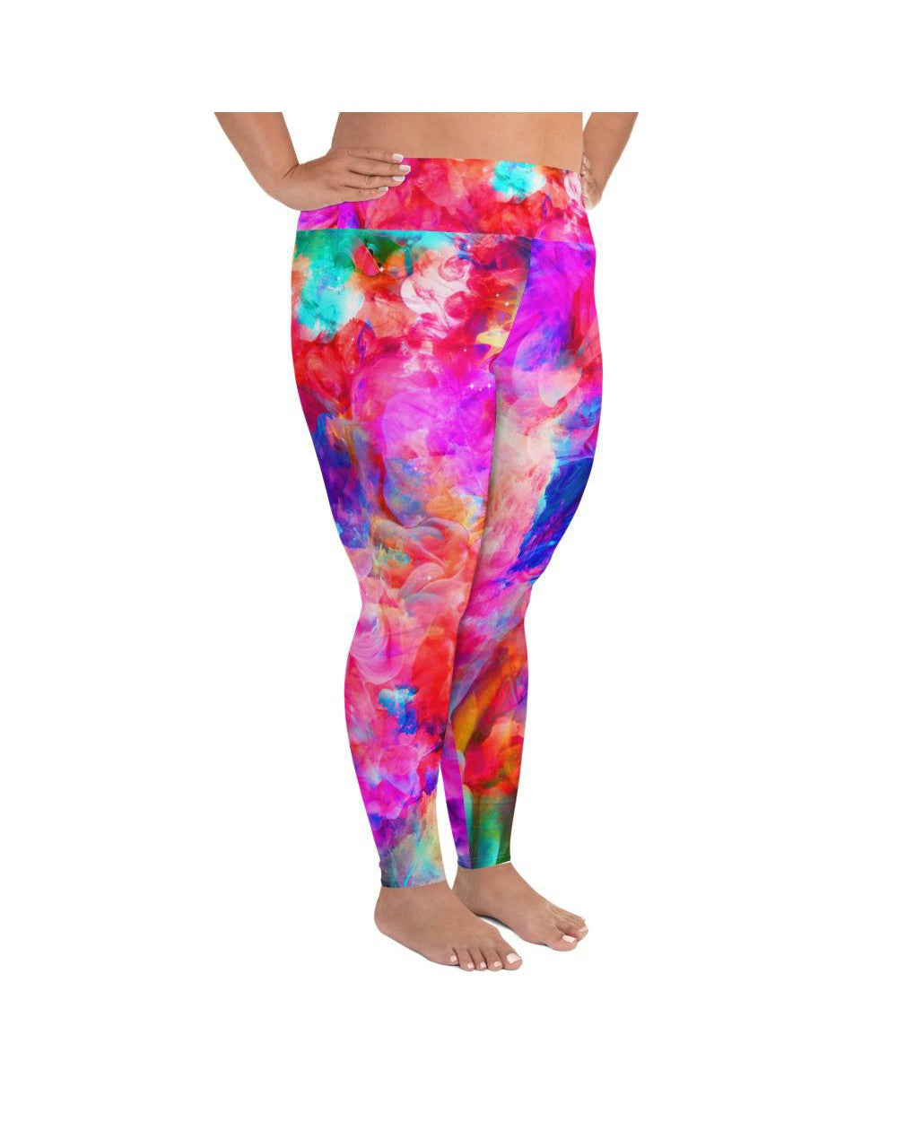Color Splash Explosion Plus Size Leggings | GearBunch