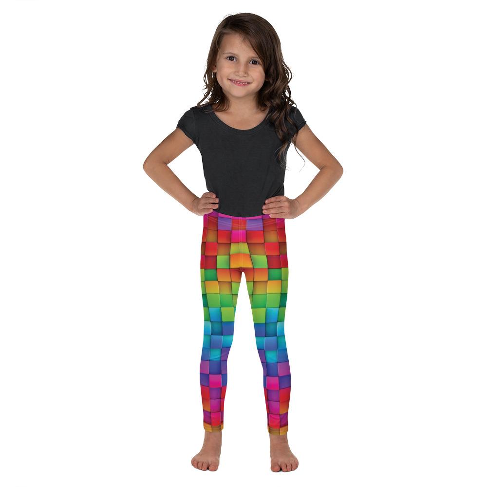 Rainbow Block Kid's Leggings - Gearbunch
