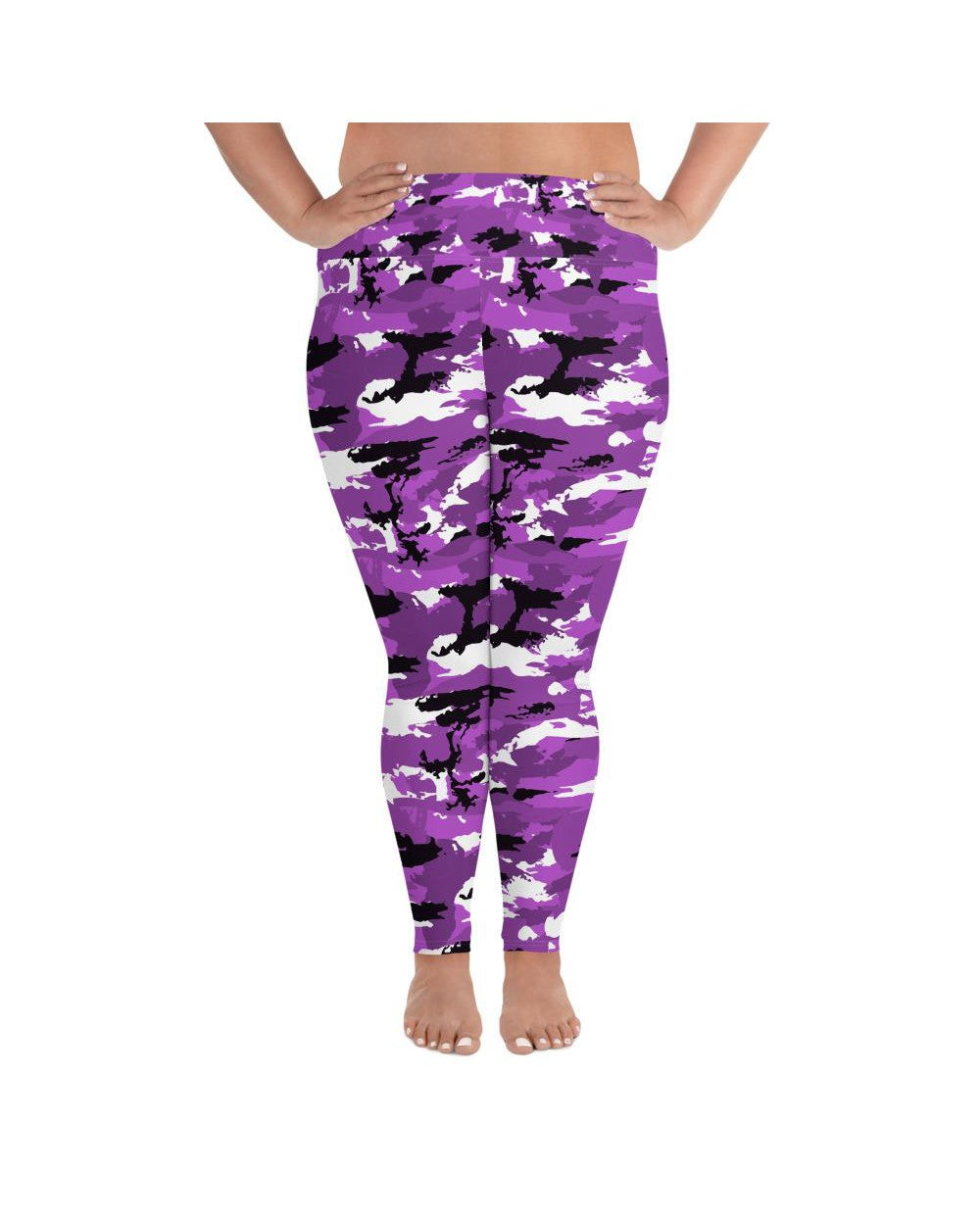 Purple Camo Plus Size Leggings | GearBunch