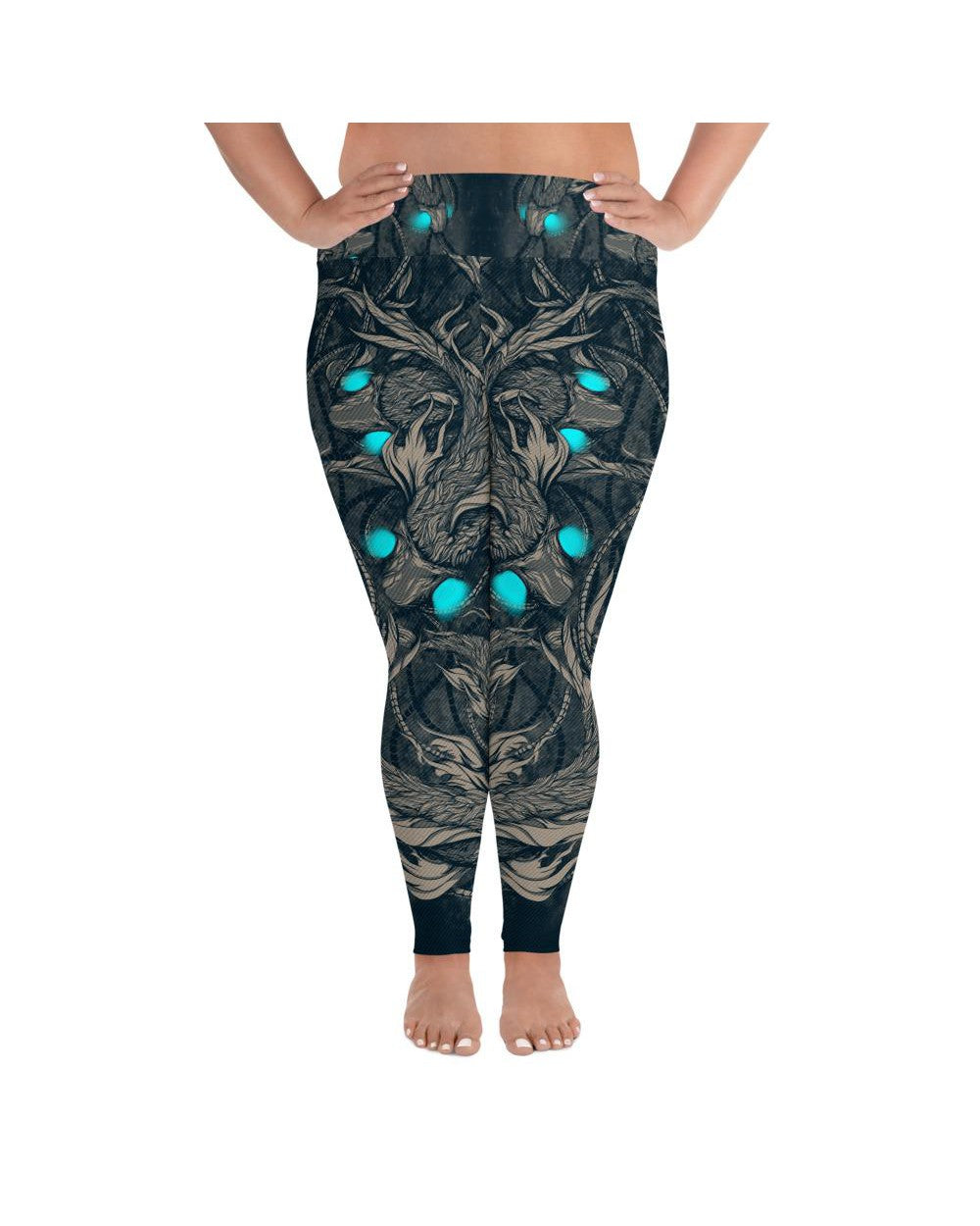 Night Fish Plus Size Leggings | GearBunch