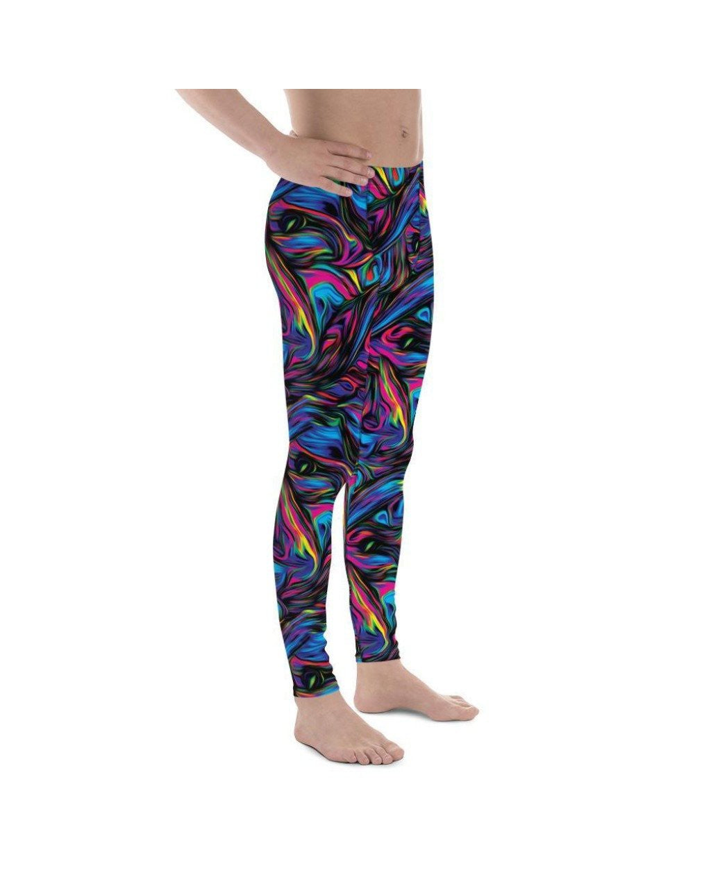 Psychedelic Neon Paint Meggings - Gearbunch