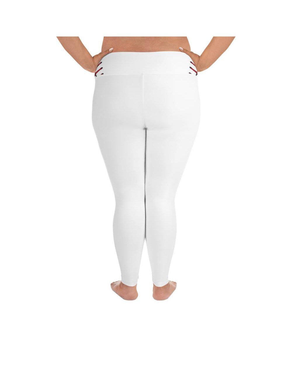 Baseball Stitches Plus Size Leggings | GearBunch
