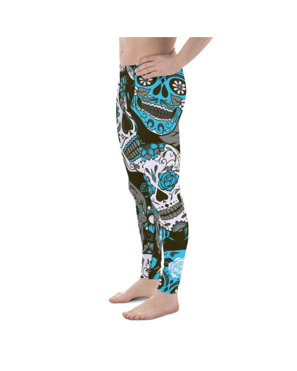 Gearbunch | Sky Blue Sugar Skull  Meggings