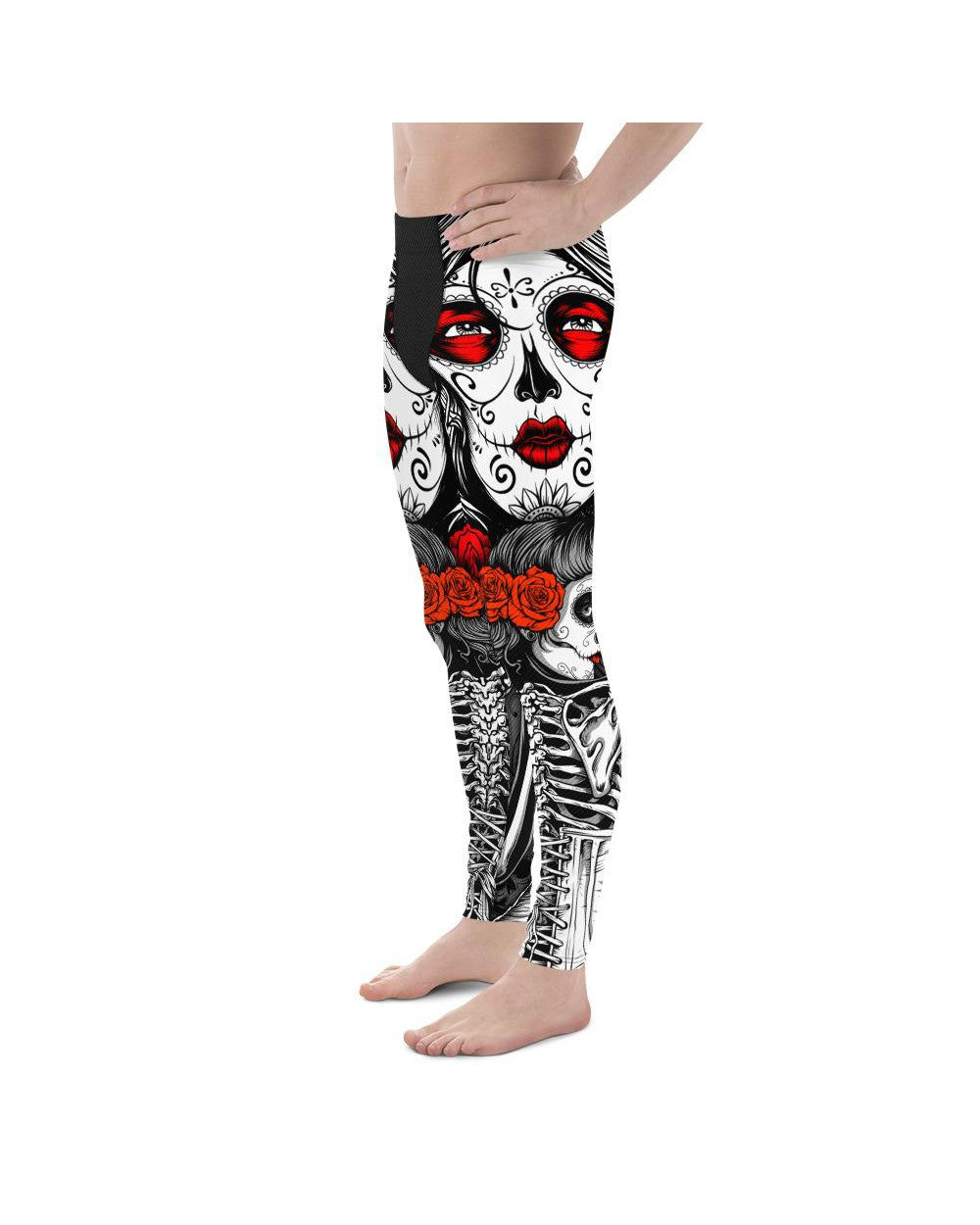 Skeleton Sugar Skull Meggings Men's Leggings Gearbunch