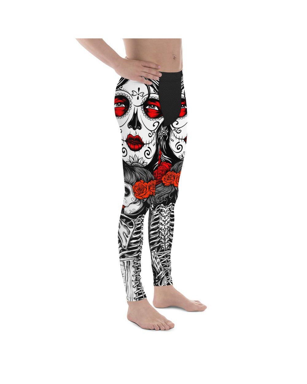 Skeleton Sugar Skull Meggings Men's Leggings Gearbunch