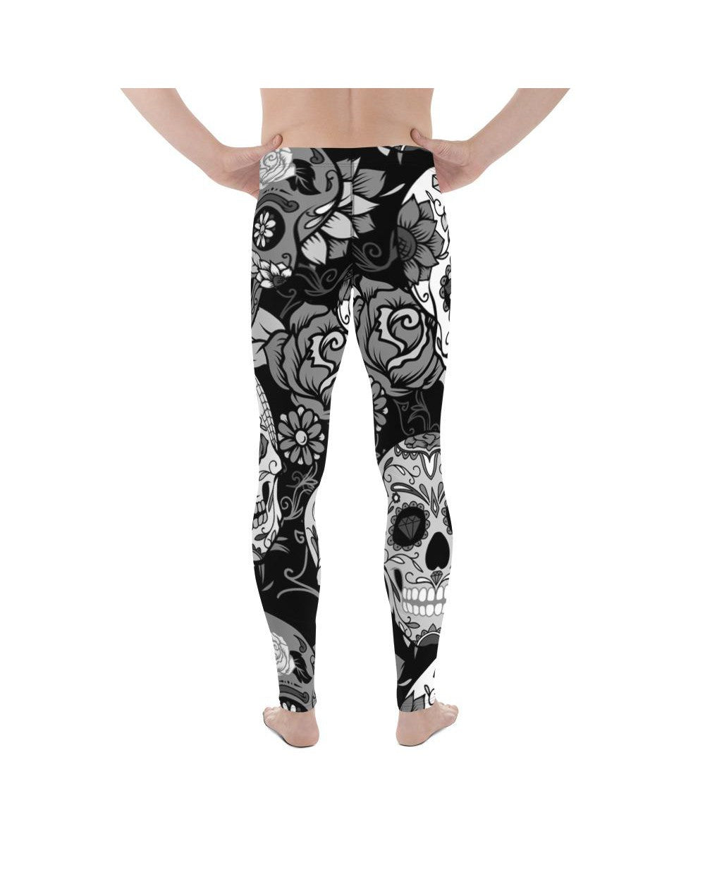 Black & White Sugar Skull Meggings Gearbunch