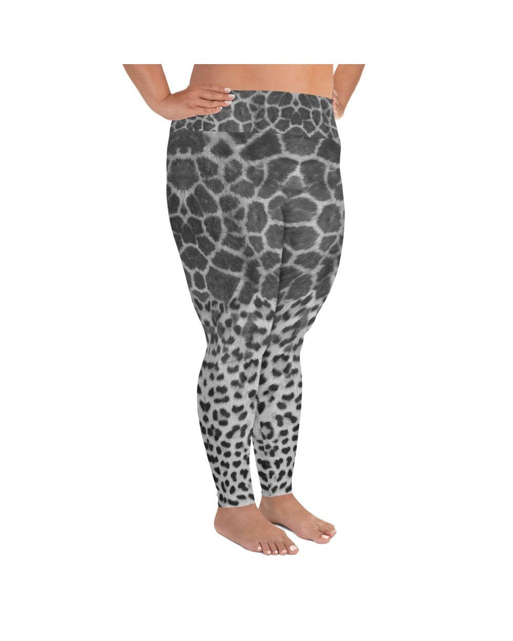 Giraffe & Leopard Skin Plus Size Leggings | GearBunch
