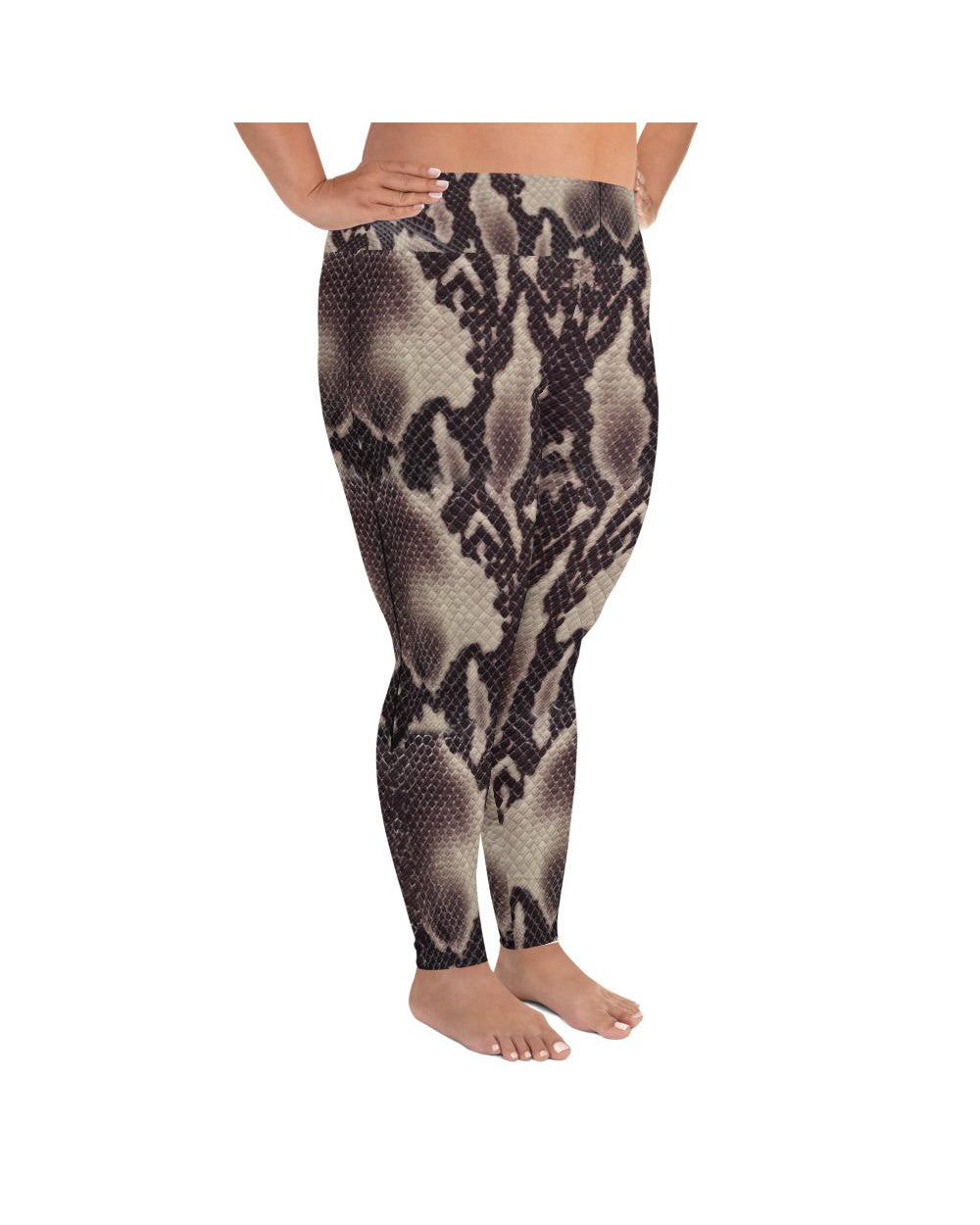 Anaconda Snake Skin Plus Size Leggings Gearbunch
