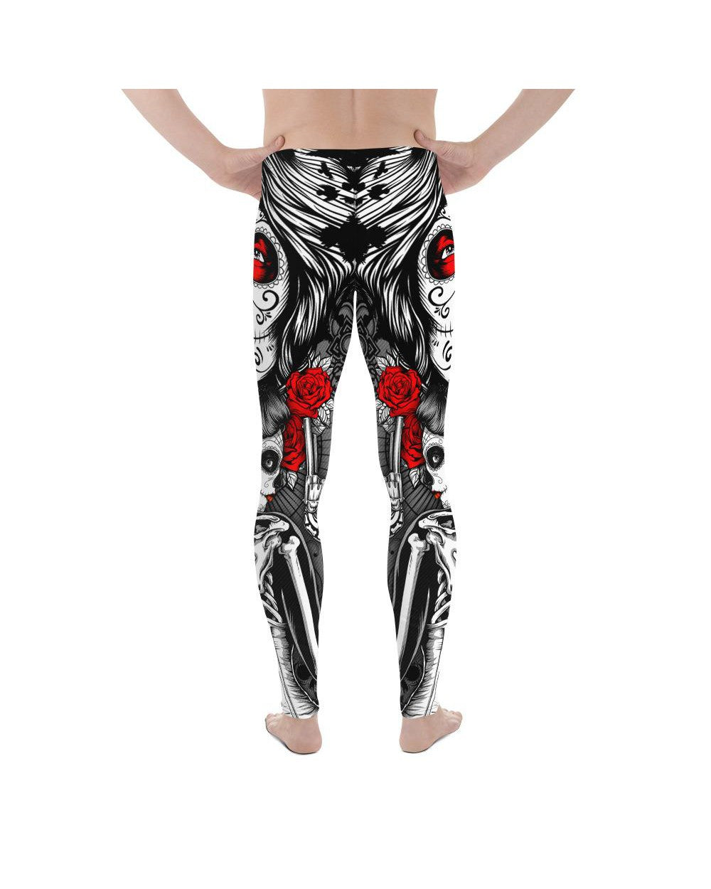 Skeleton Sugar Skull Meggings Men's Leggings Gearbunch