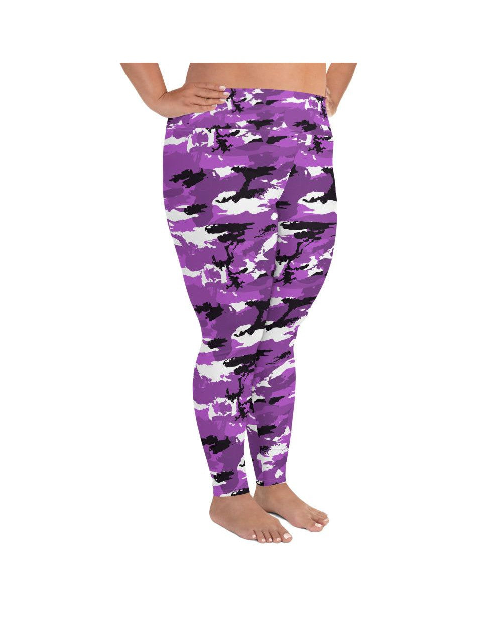 Purple Camo Plus Size Leggings | GearBunch