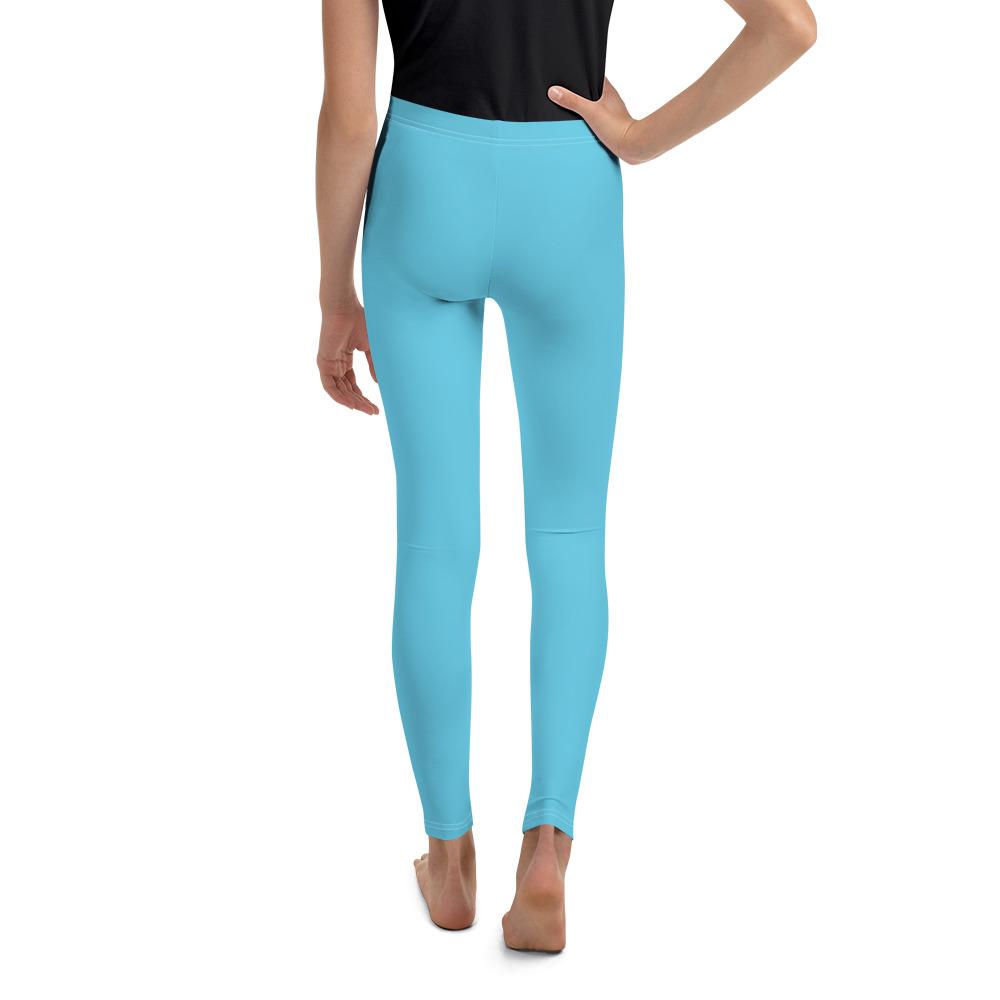 Solid Baby Blue Youth Leggings