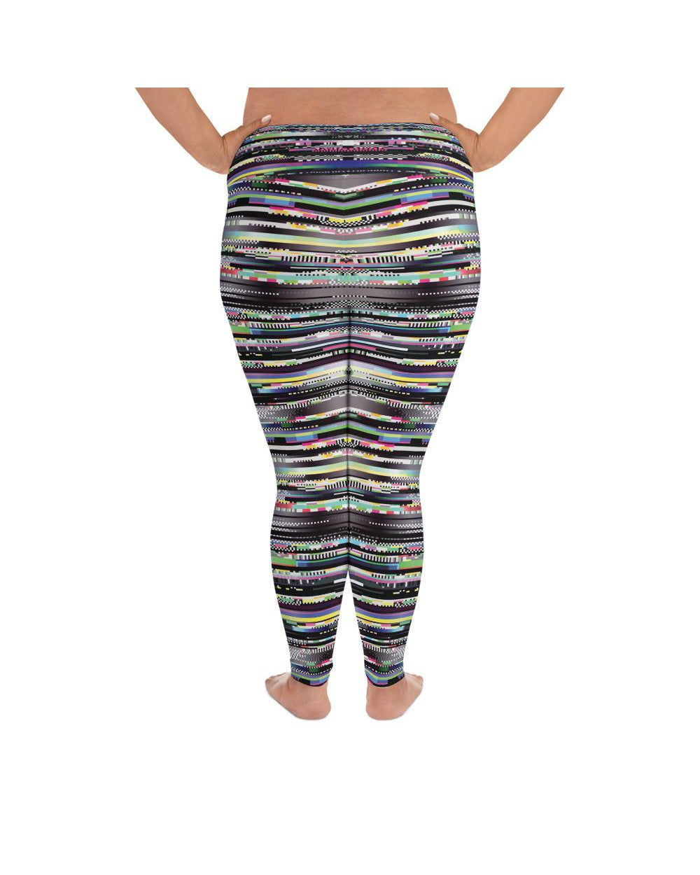 Glitch Plus Size Leggings | GearBunch