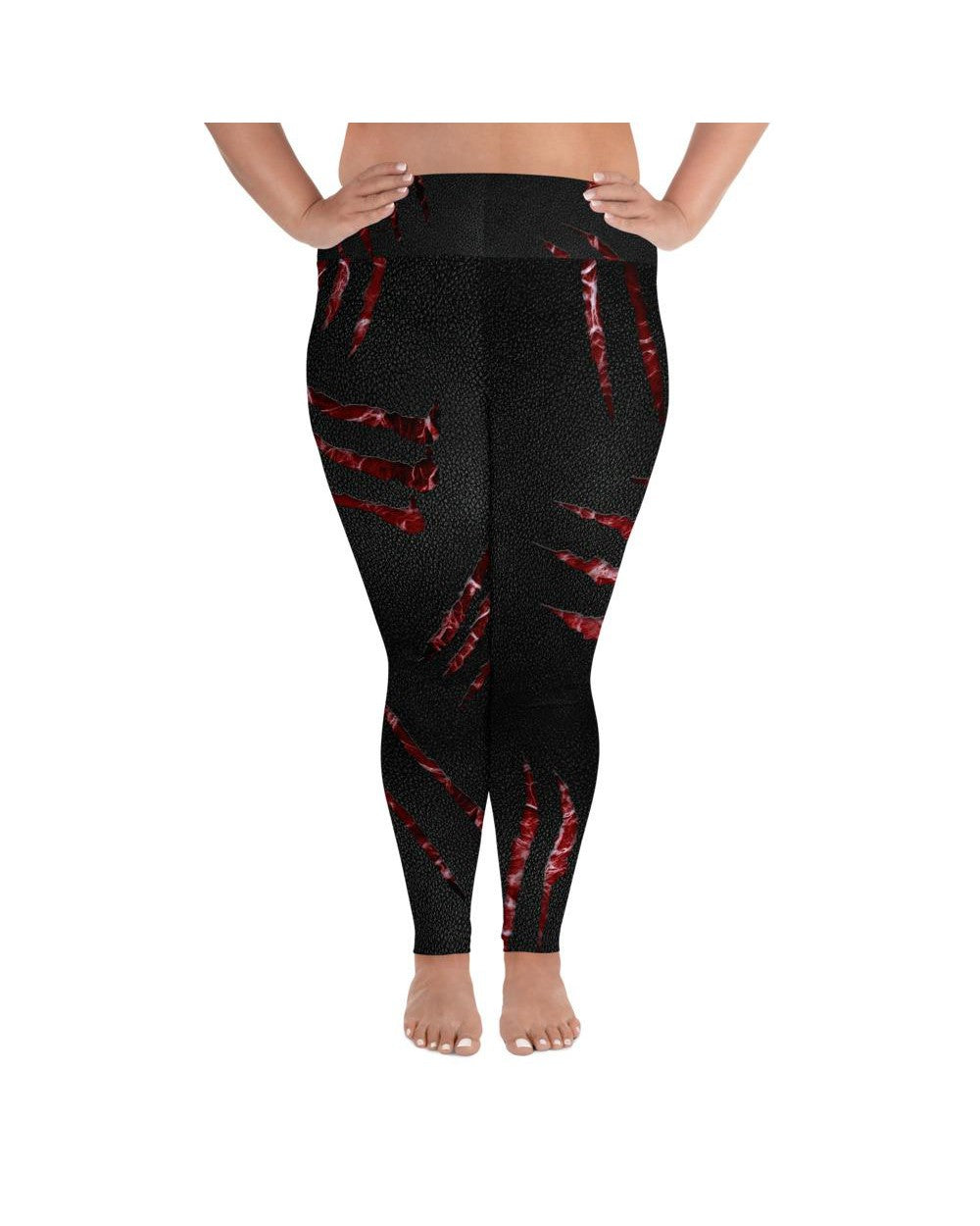 Ripped Flesh Plus Size Leggings | GearBunch